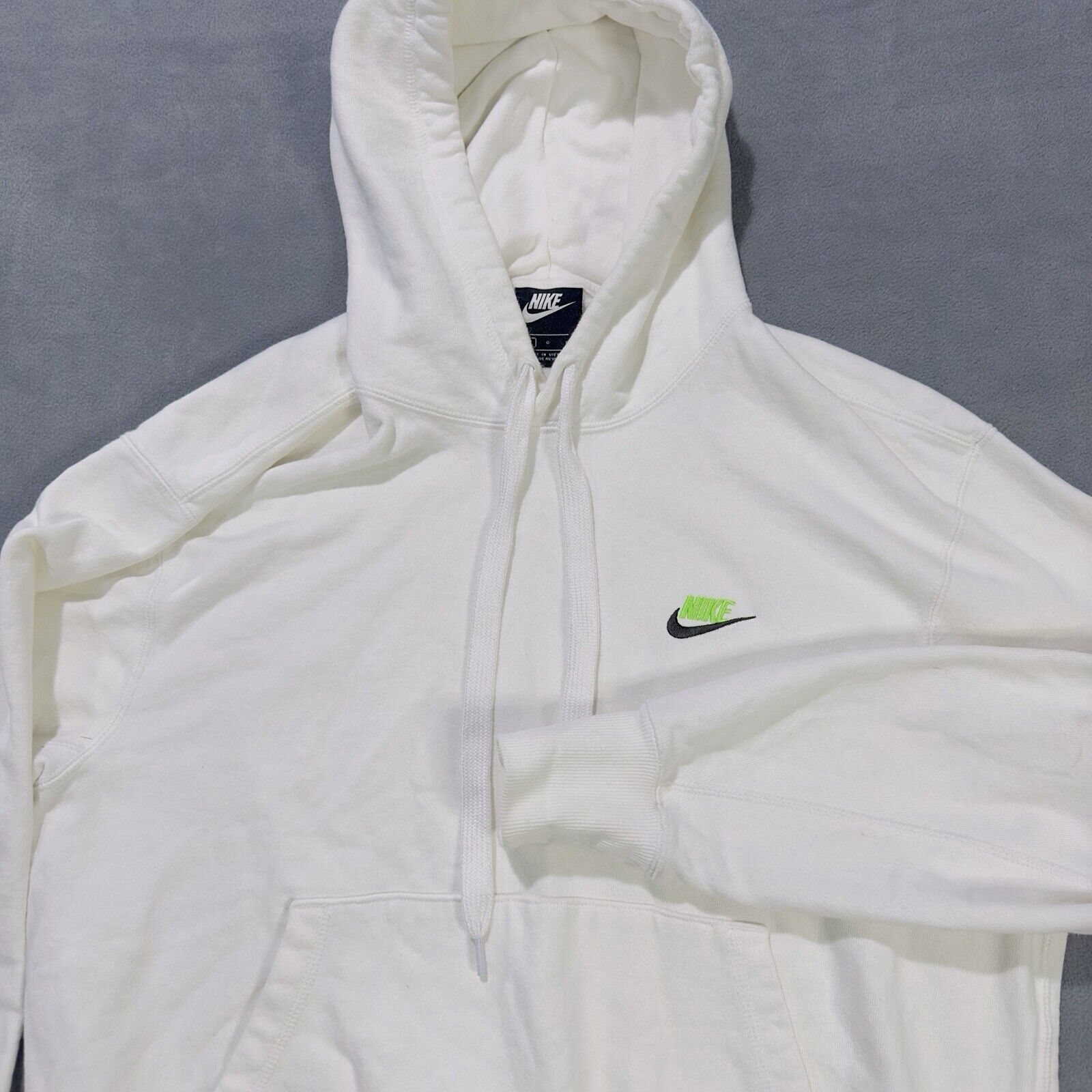 Nike Nike Hoodie French Terry White Hooded Sweatshirt Men’s Large Size US L / EU 52-54 / 3 - 2 Thumbnail