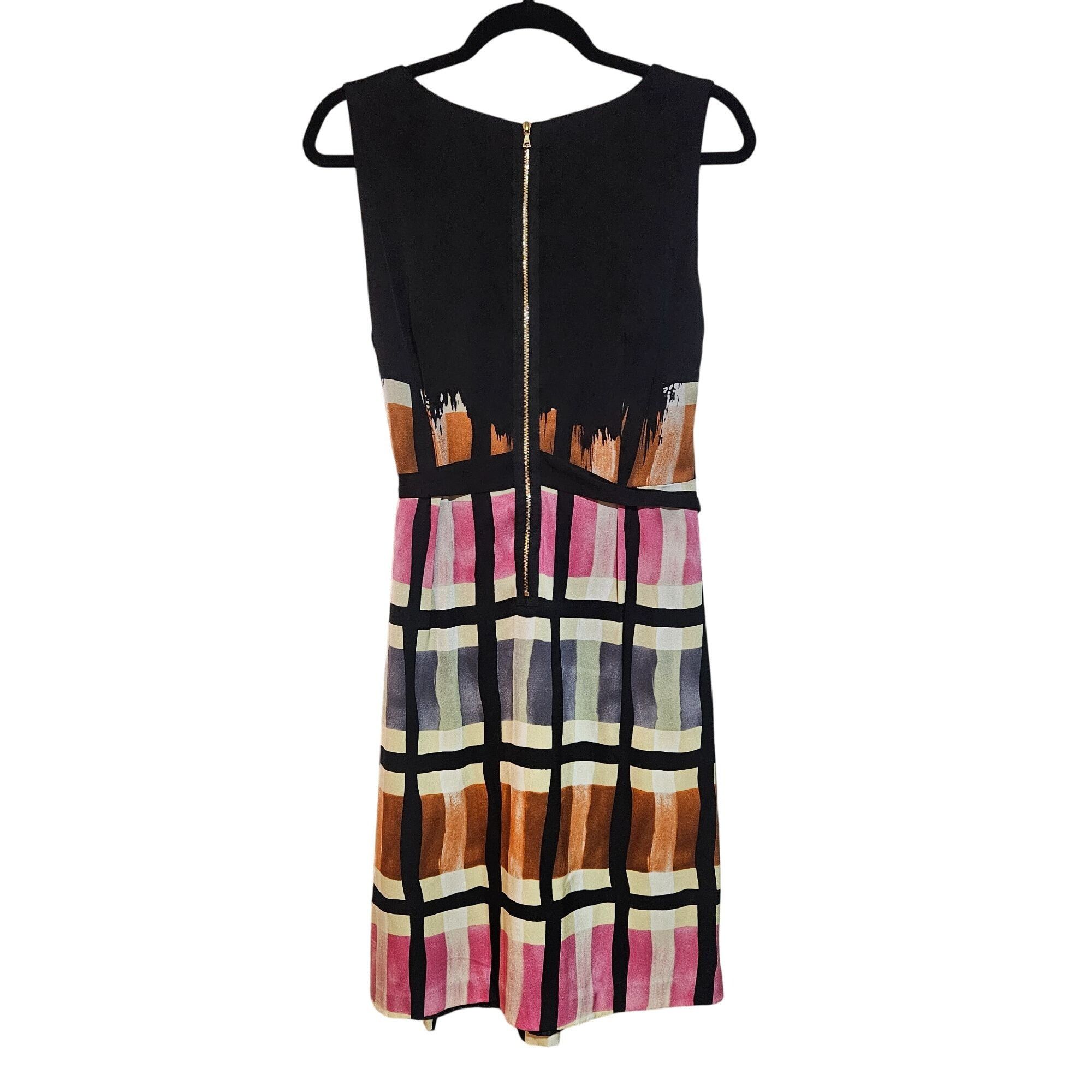 Anthropologie Anthropologie Yoana Baraschi Silk Blend Dress 8 – Colorblock Size M / US 6-8 / IT 42-44 - 2 Thumbnail