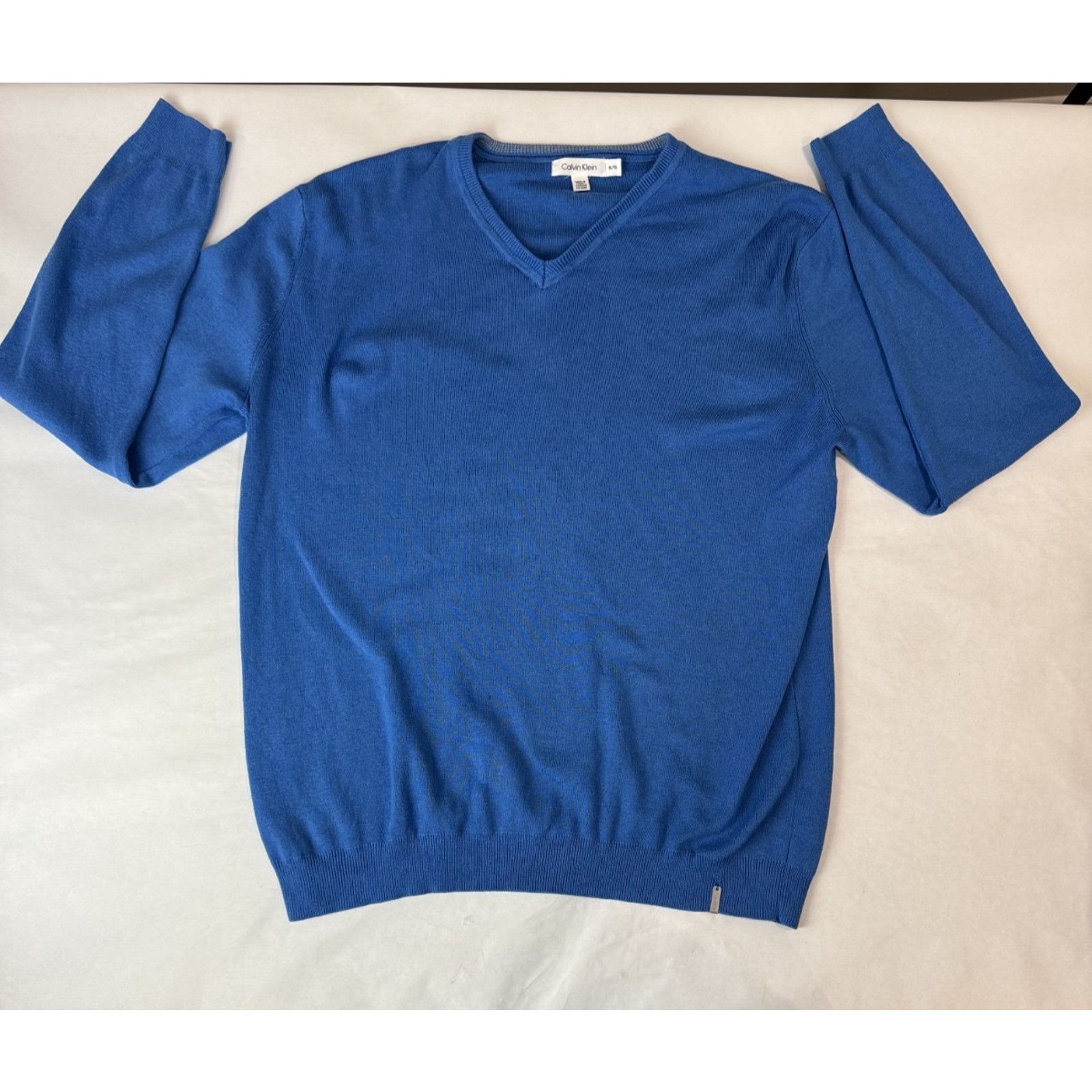 Calvin Klein Calvin Klein Sweater Blue Preppy Cotton Modal XL Size US XL / EU 56 / 4 - 2 Thumbnail