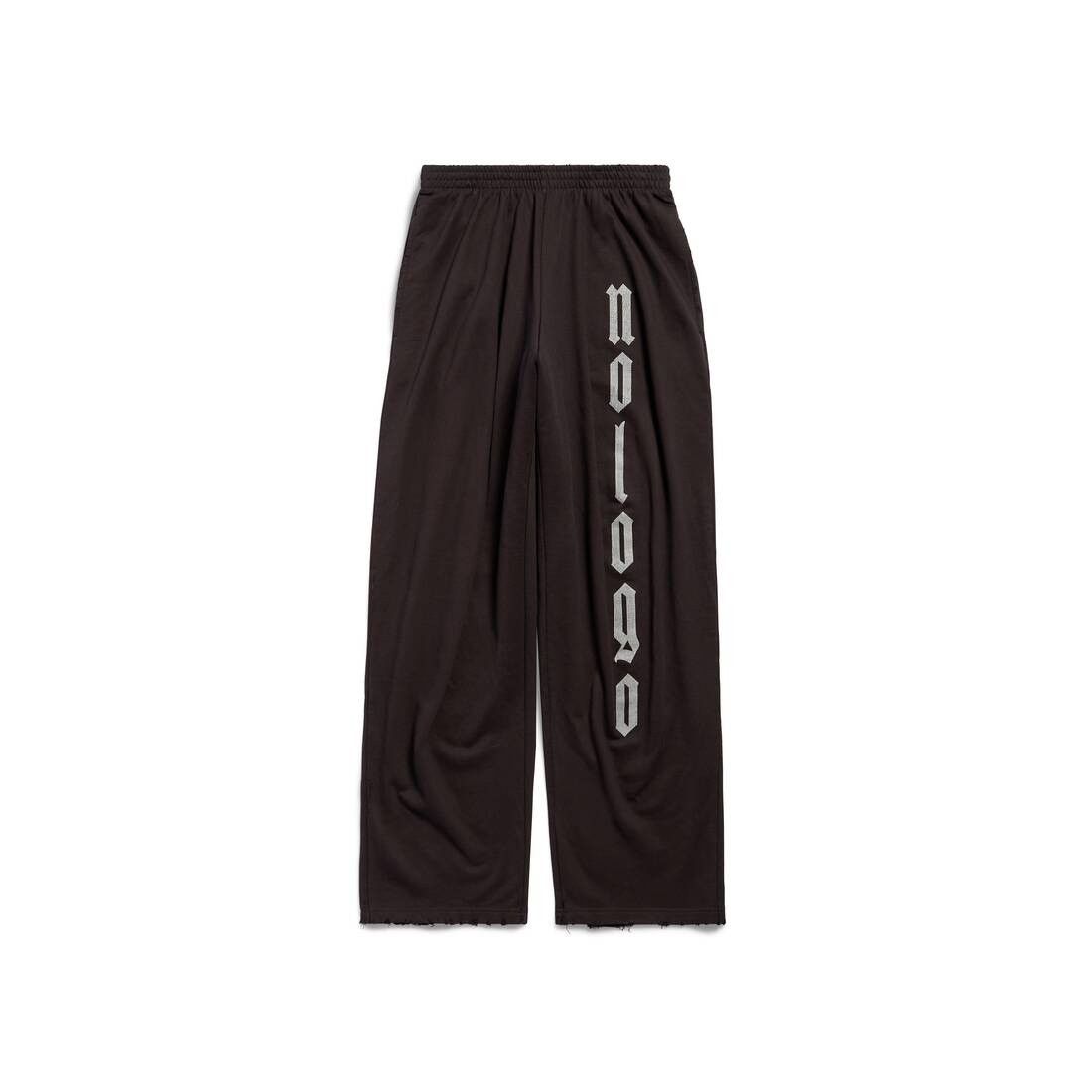 Balenciaga o1srvl11e1025 Nologo Baggy Sweatpants & Joggers in Black Size US 34 / EU 50 - 1 Thumbnail