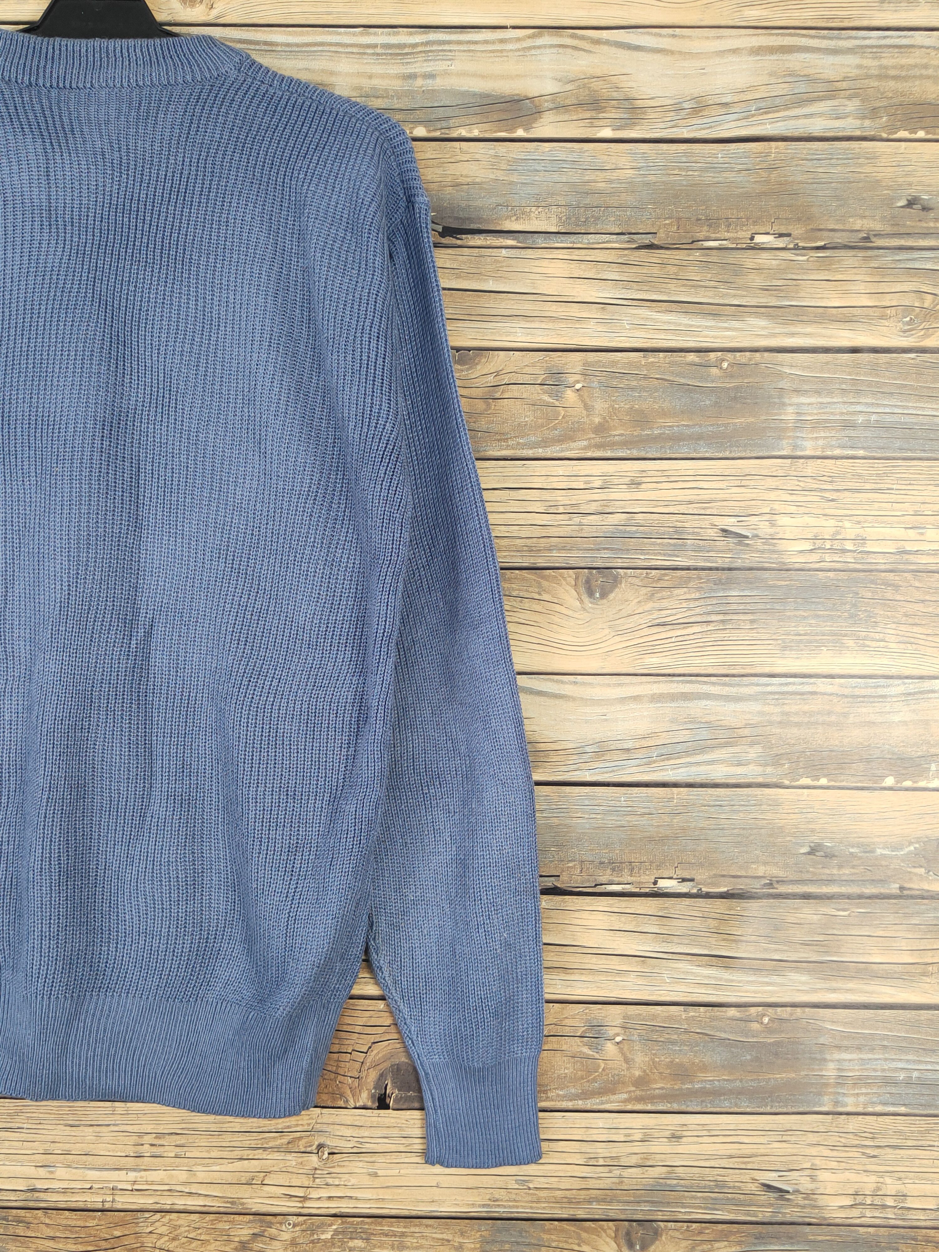 Homespun Knitwear × Japanese Brand × Vintage Japanese Brand Blue Knitwear Sweatshirts #W1293 Size S / US 4 / IT 40 - 9 Thumbnail