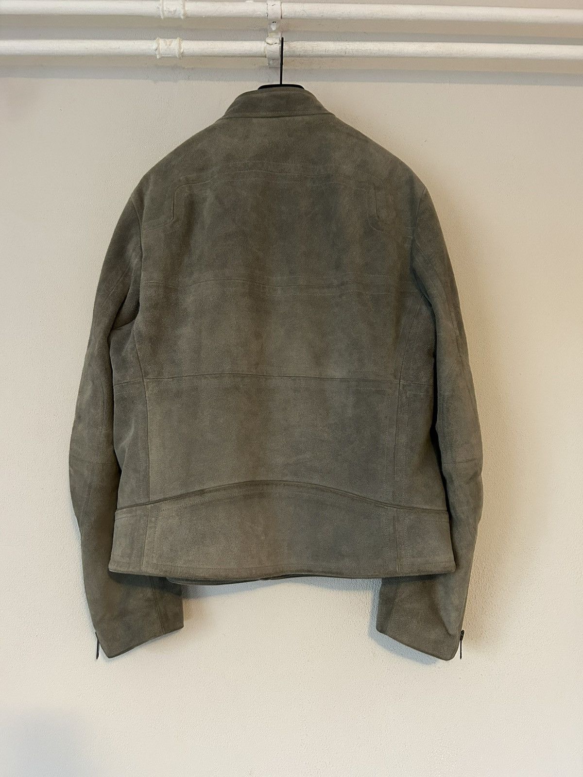 Gucci Gucci Tom Ford Era Suede Biker Jacket in Gray Size US L / EU 52-54 / 3 - 12 Thumbnail