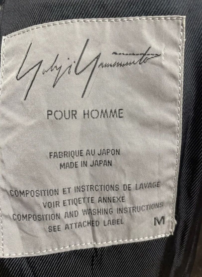 Yohji Yamamoto Yohji Yamamoto Pour Homme Distressed Leather Coat (Rare) Size US M / EU 48-50 / 2 - 4 Thumbnail