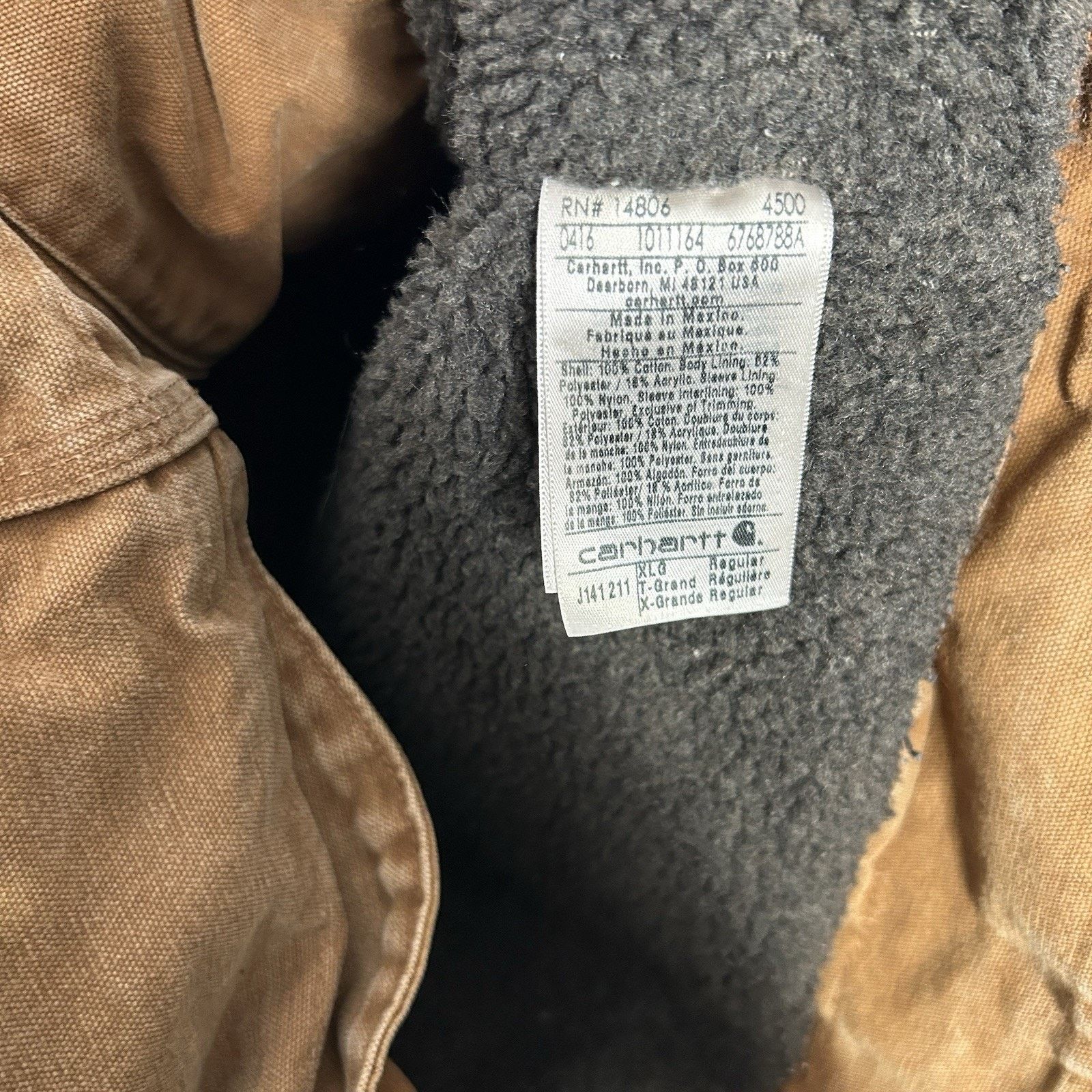 Carhartt Carhartt Sherpa-Lined Hooded Detroit Jacket “Brown” J141 Size US XL / EU 56 / 4 - 12 Thumbnail