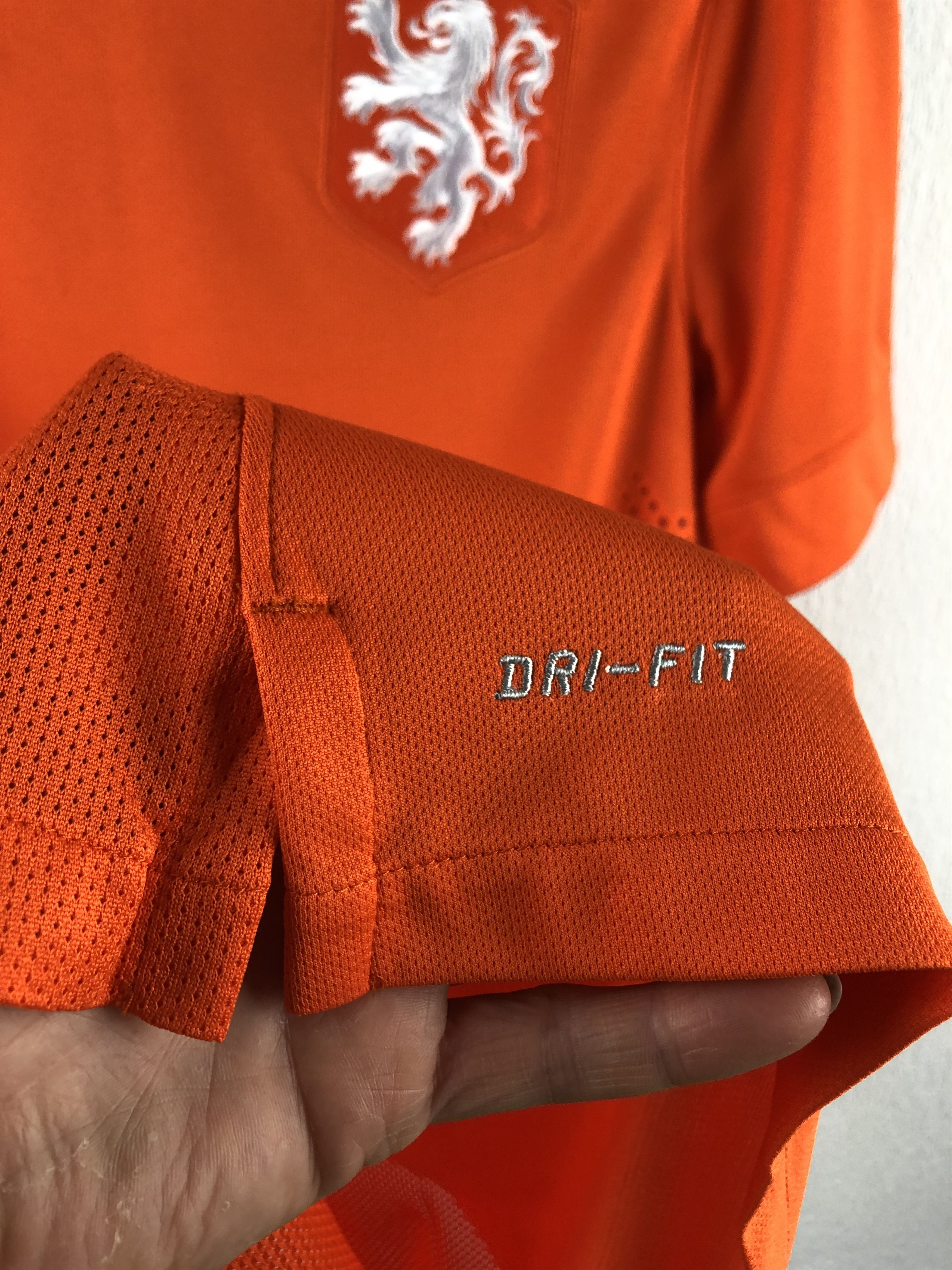 Nike Netherlands Holland shirt 2014 Soccer Player Issue Jersey Size US M / EU 48-50 / 2 - 6 Thumbnail