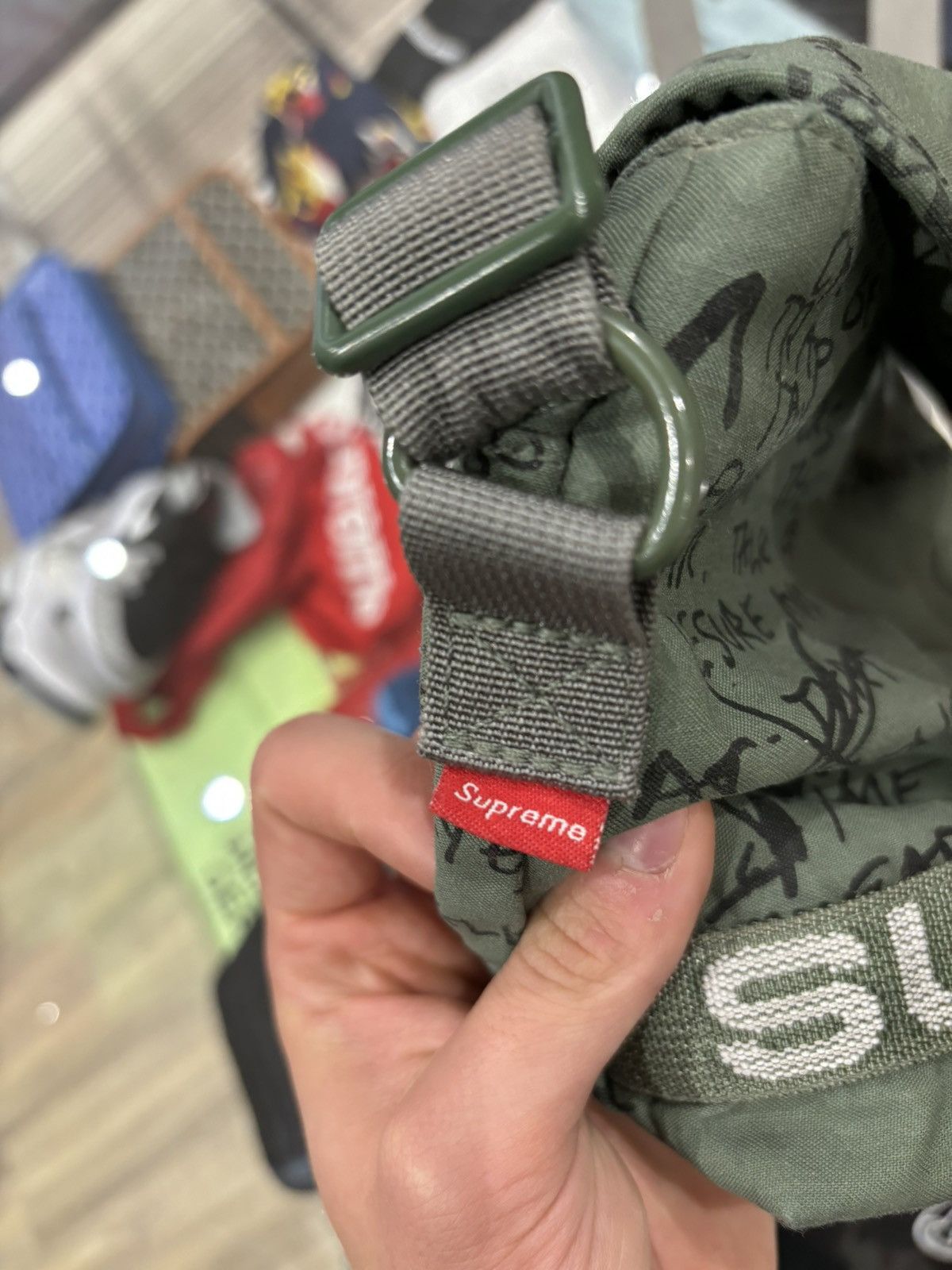 Supreme Supreme Field Side Bag Olive Gonz Size ONE SIZE - 3 Thumbnail