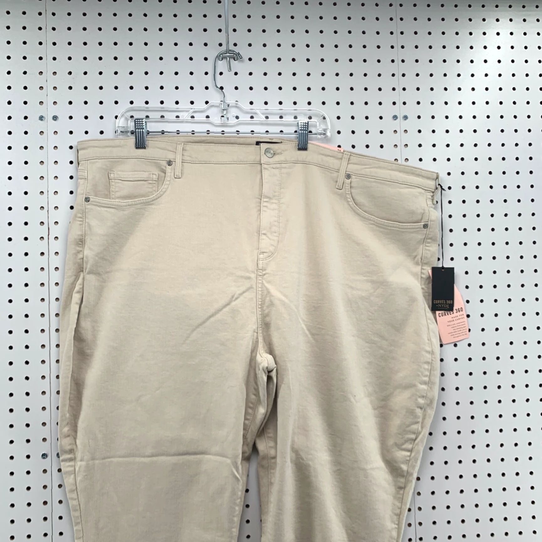 NYDJ NYDJ Pants Womens Slim Straight Ankle Beig e 26 NYDJ Curves 360 Slimming 09 Adult Women 26 Beige NYDJ Slim Straight Ankle 26 Beige Womens Size 26" / US 2 / IT 38 - 2 Thumbnail