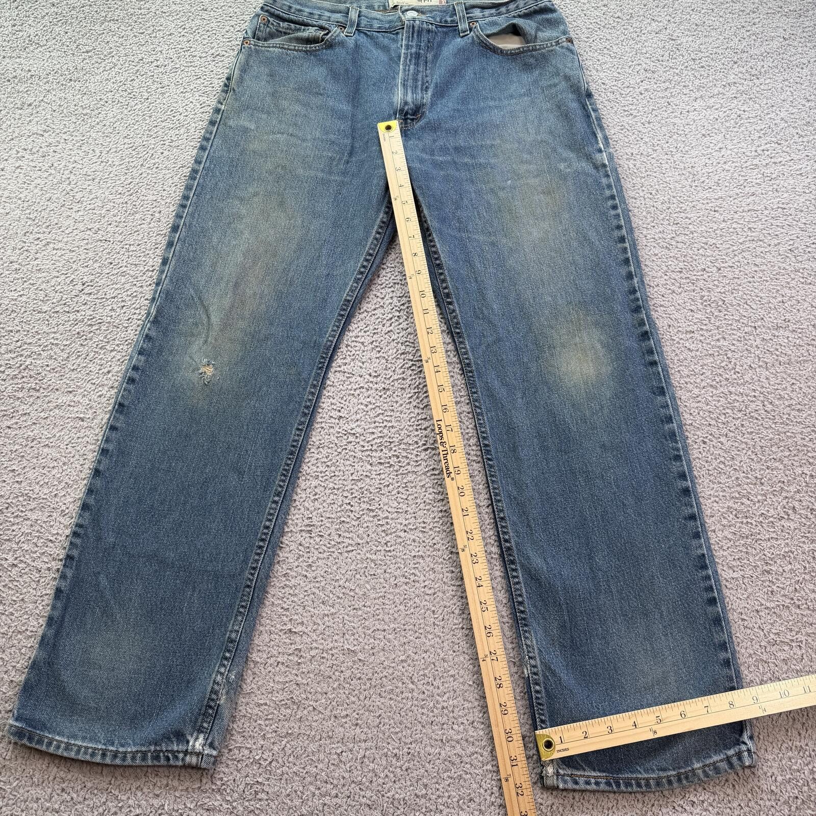 Levi's Vintage Y2K Levis 505 Regular Fit Light Wash Jeans 34x32 Size US 34 / EU 50 - 4 Thumbnail