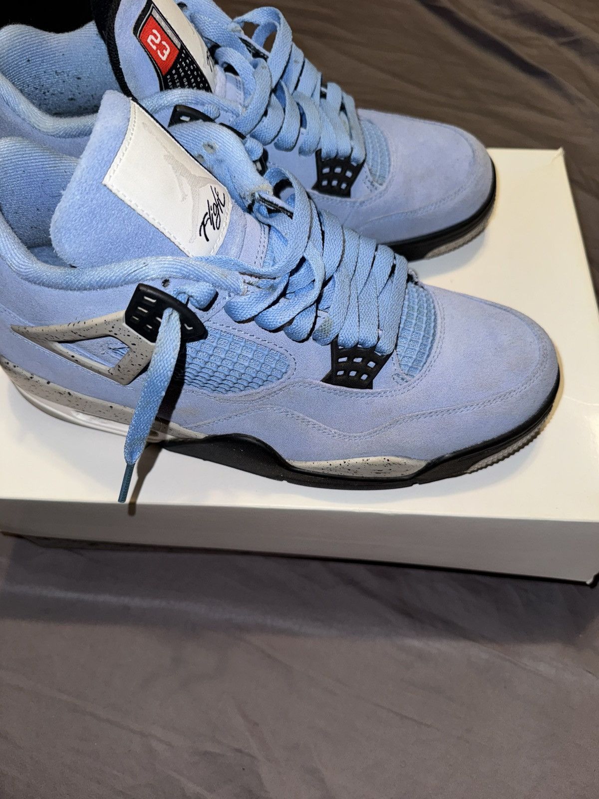 Jordan Brand Air Jordan 4 Retro University Blue Size US 9.5 / EU 42-43 - 4 Thumbnail