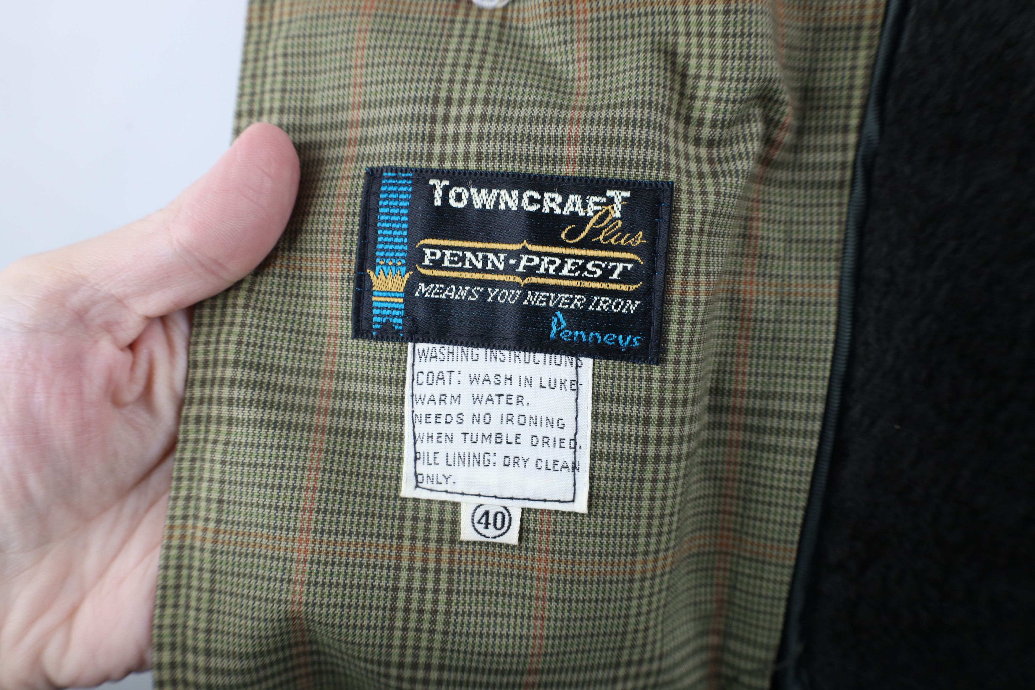 Vintage Vintage 50s 60s Streetwear Coat Overcoat Jacket Plaid USA Size US L / EU 52-54 / 3 - 9 Thumbnail