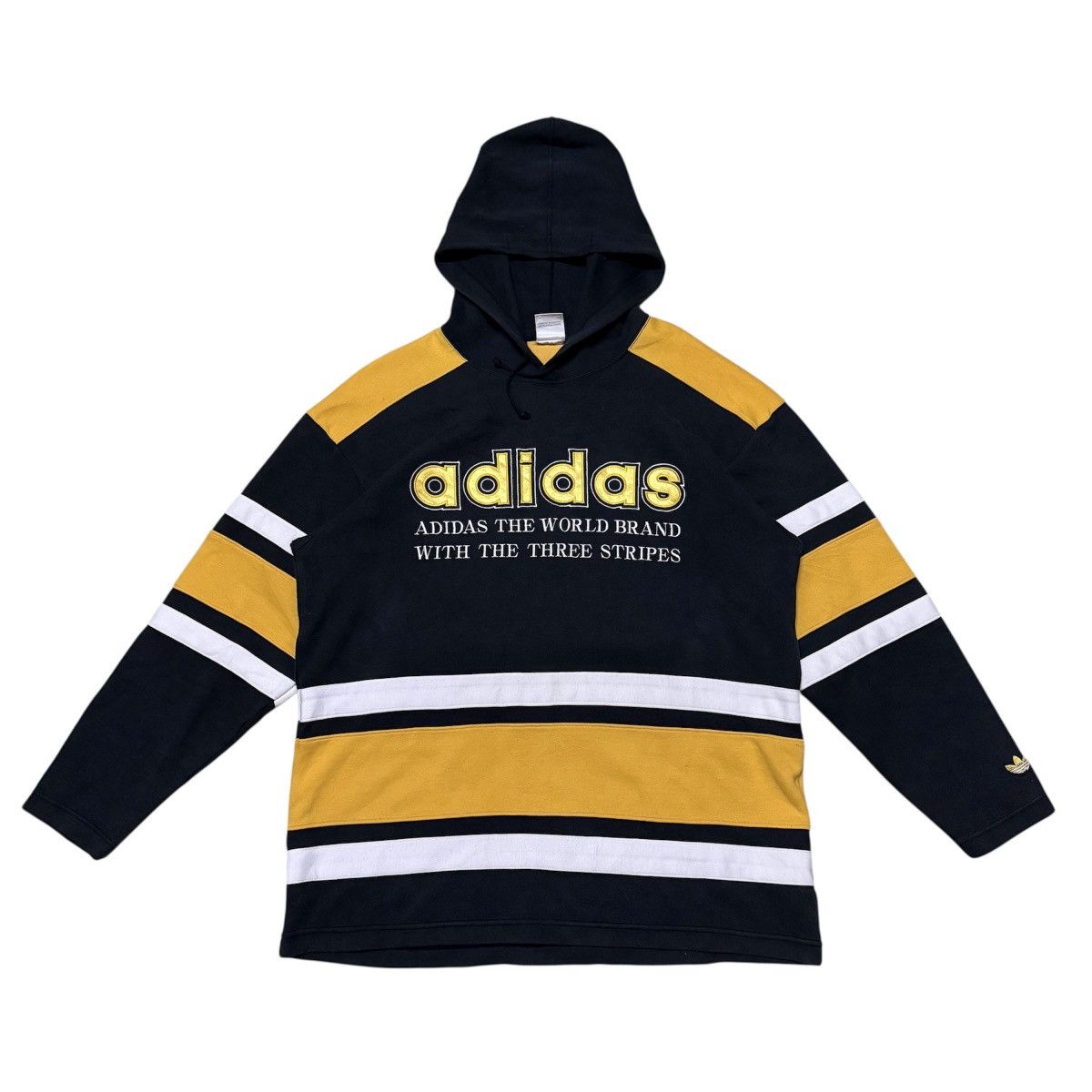 Adidas Vintage Adidas Big Logo Hoodie Size US L / EU 52-54 / 3 - 1 Thumbnail