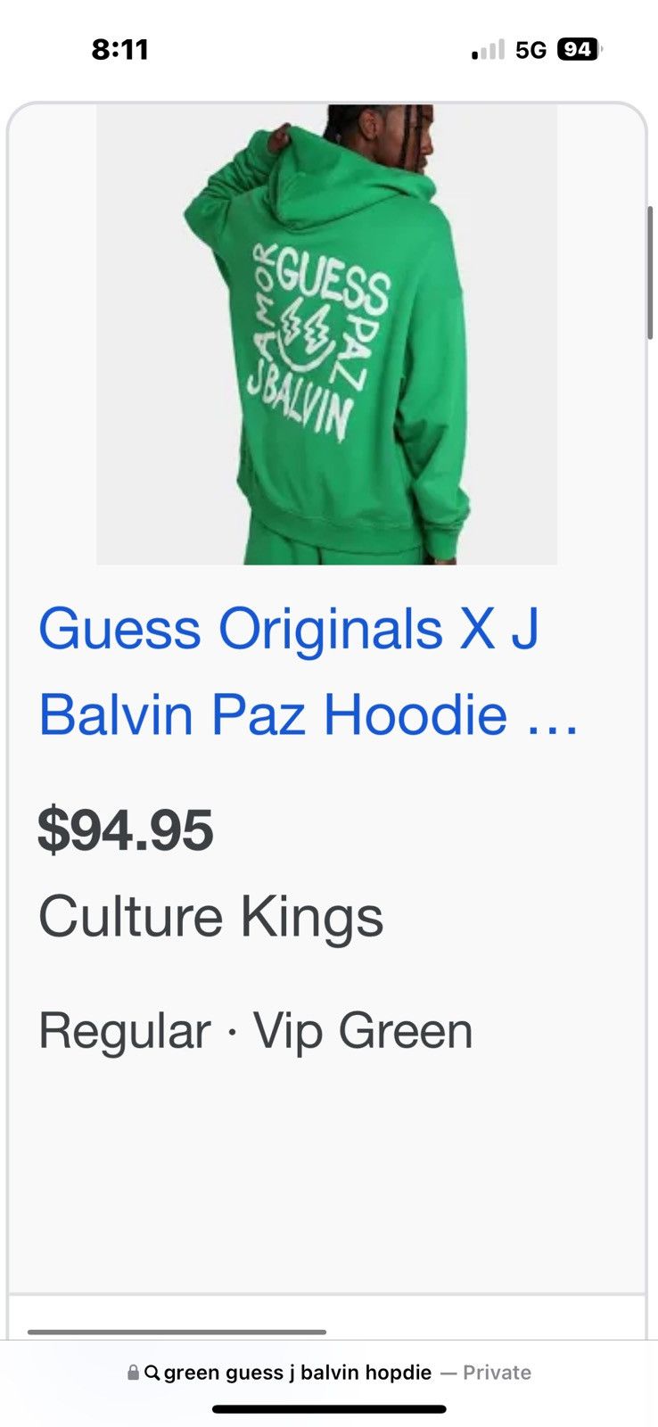 Guess culture kings guess x j balvin hoodie Size US M / EU 48-50 / 2 - 4 Thumbnail
