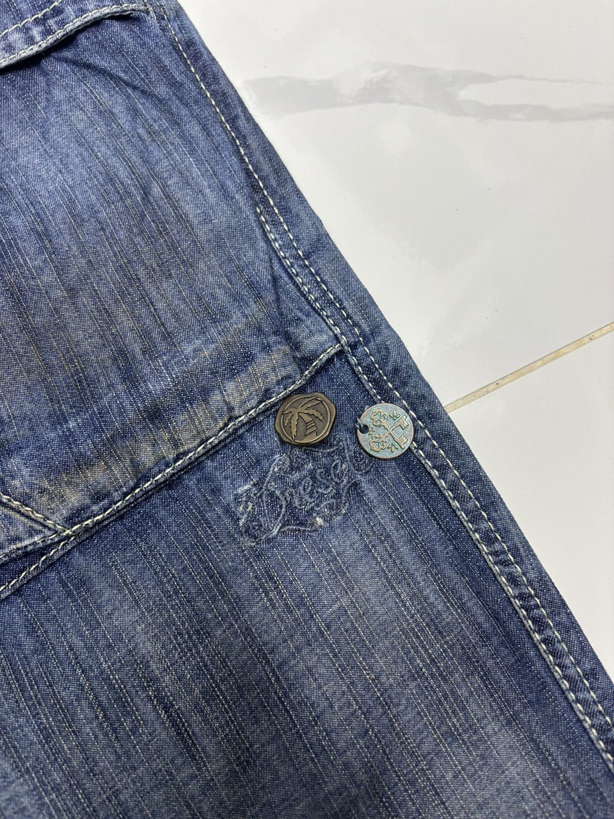 Diesel × Diesel Black Gold DIESEL MULTI POCKET DENIM BUSH JEANS PANTS Size US 30 / EU 46 - 11 Thumbnail
