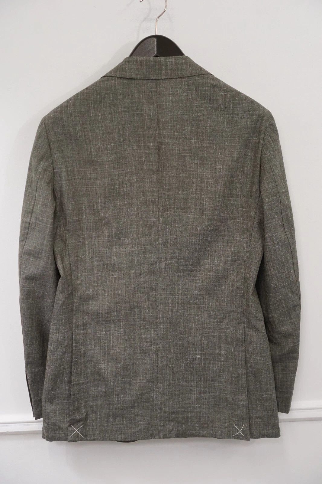 Suitsupply Men Suitsupply Blazer Havana Jetted Green Linen Wool US36 Size 36R - 2 Thumbnail