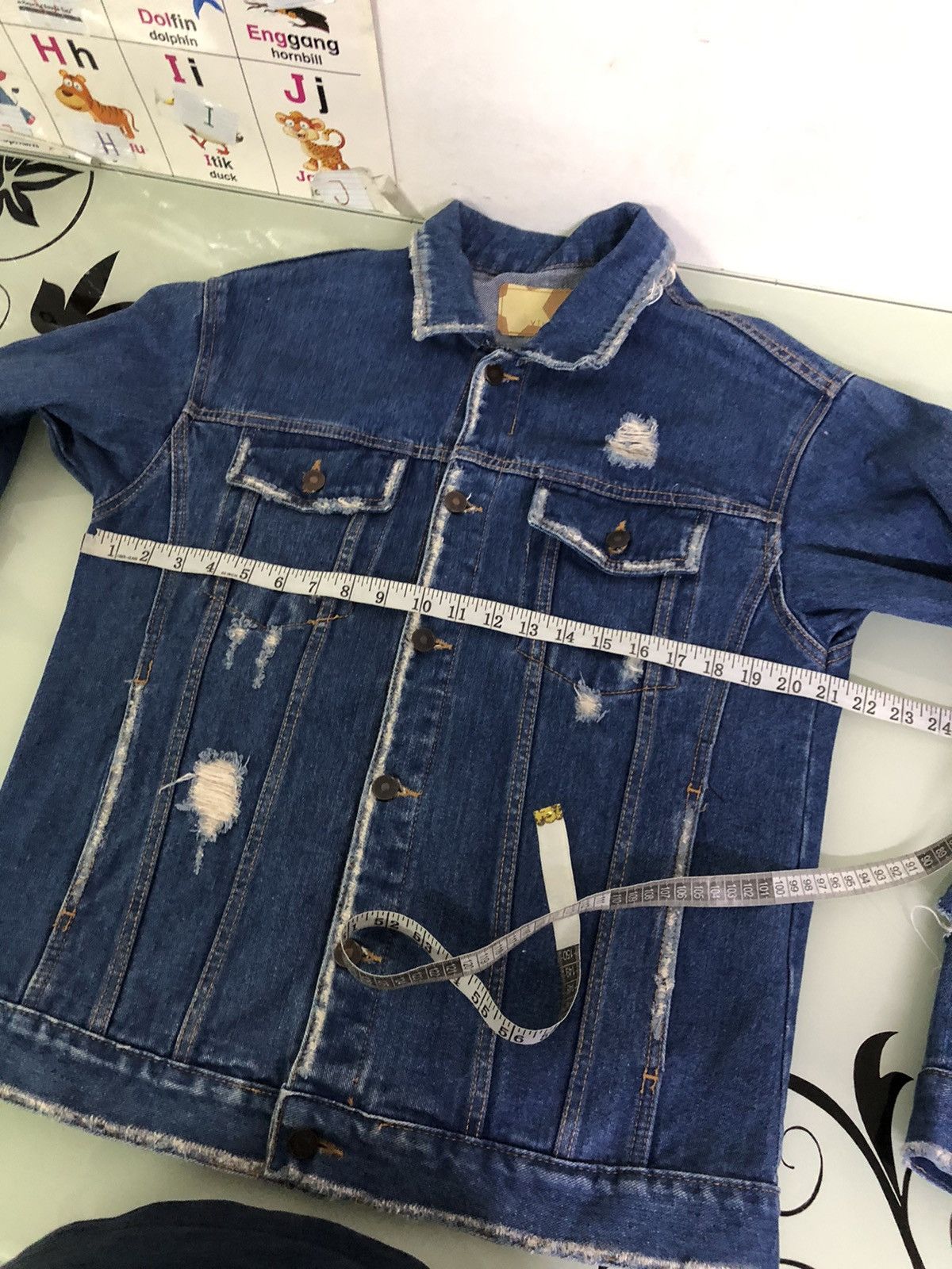 Seditionaries Korean Brans Vincent Punk Distressed Denim Trucker Jacket Size US L / EU 52-54 / 3 - 17 Thumbnail