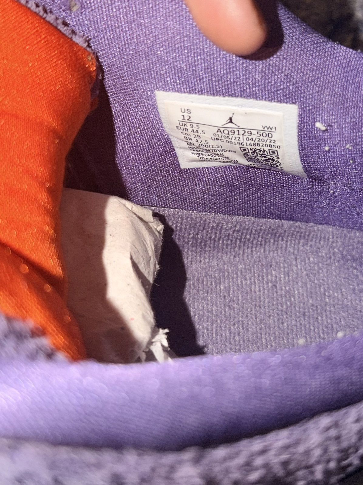 Nike Purple Canyon Jordan 4 Size US 10.5 / EU 43-44 - 6 Thumbnail