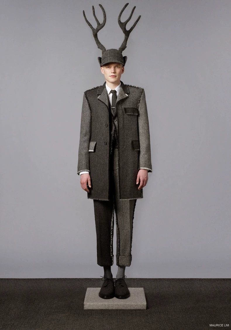 Thom Browne Thom Browne size1 Patchwork woolen men's trousers Size 38S - 4 Thumbnail