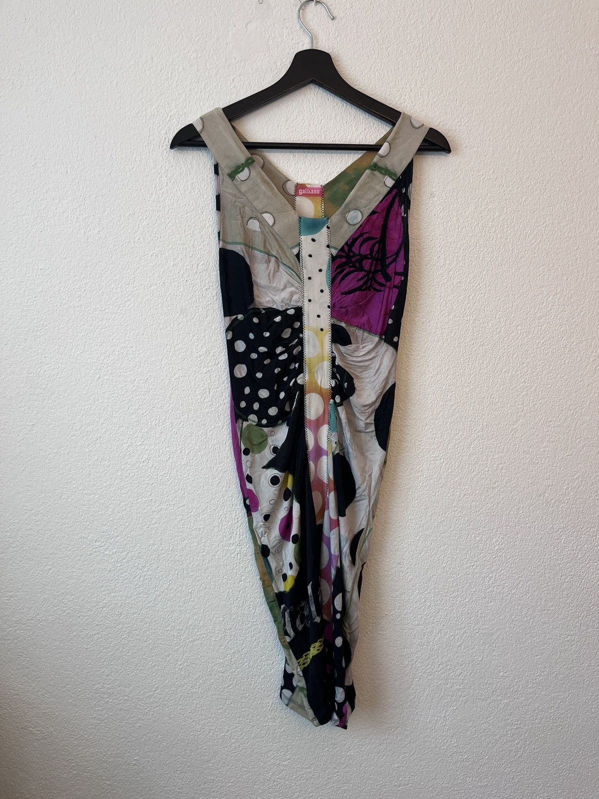 John Galliano Designer Archival Galliano Sleeveless Midi Dress Size S Size S / US 4 / IT 40 - 6 Thumbnail