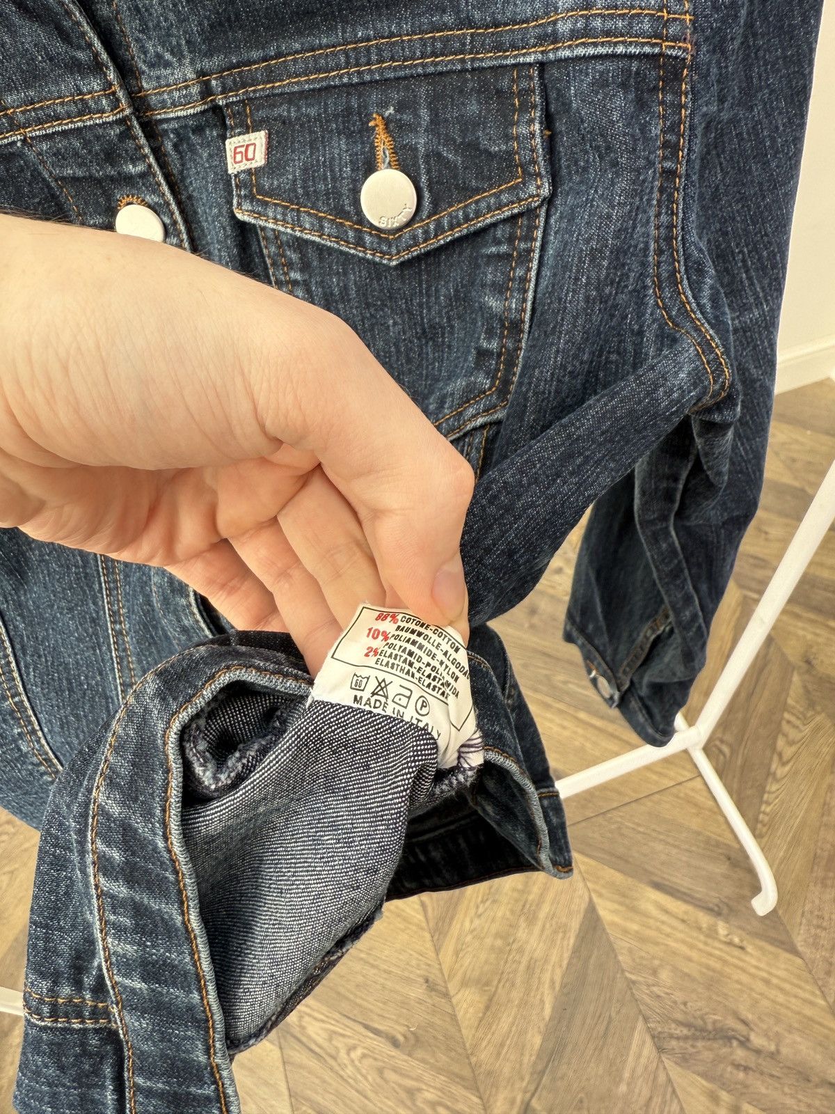 Miss Sixty MISS SIXTY Italy VTG 90s Cotton Denim Slim Fit Jacket Size S / US 4 / IT 40 - 11 Thumbnail