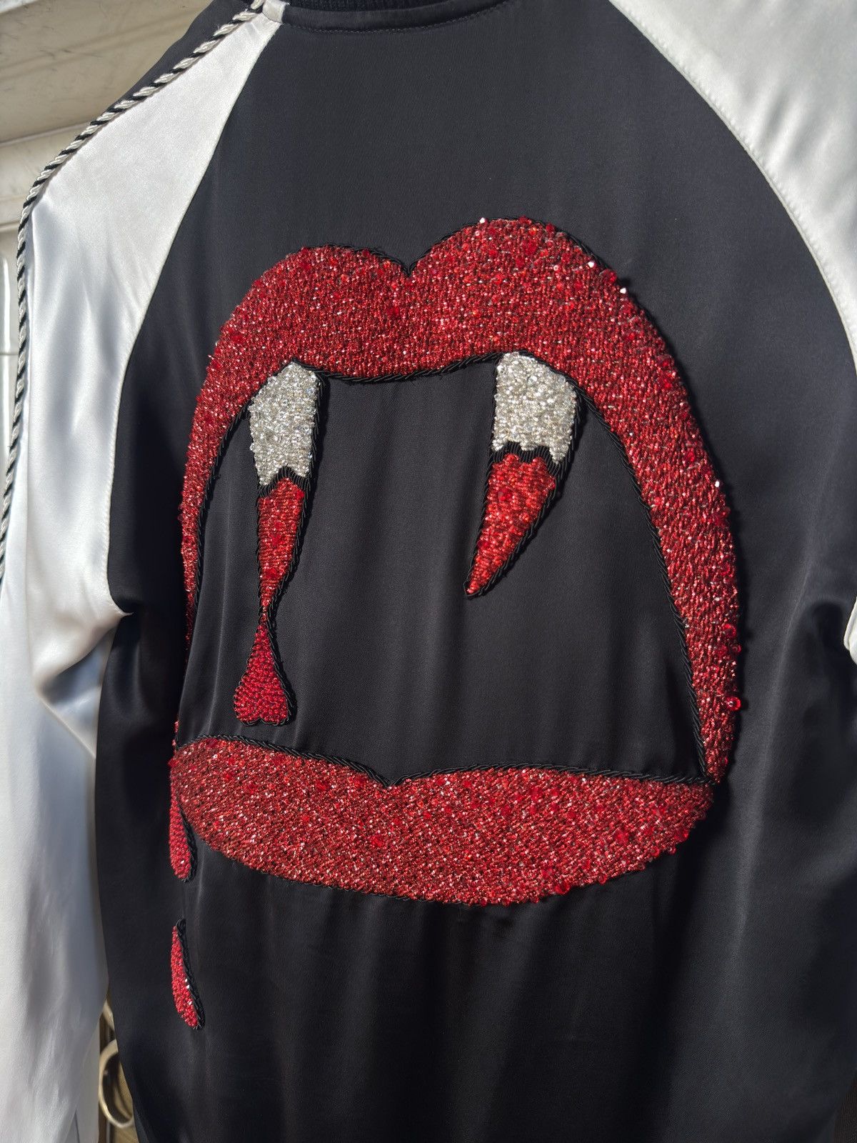 Saint Laurent Paris SS14 Blood Luster Souvenir Jacket in Viscose Size XS / US 0-2 / IT 36-38 - 2 Thumbnail