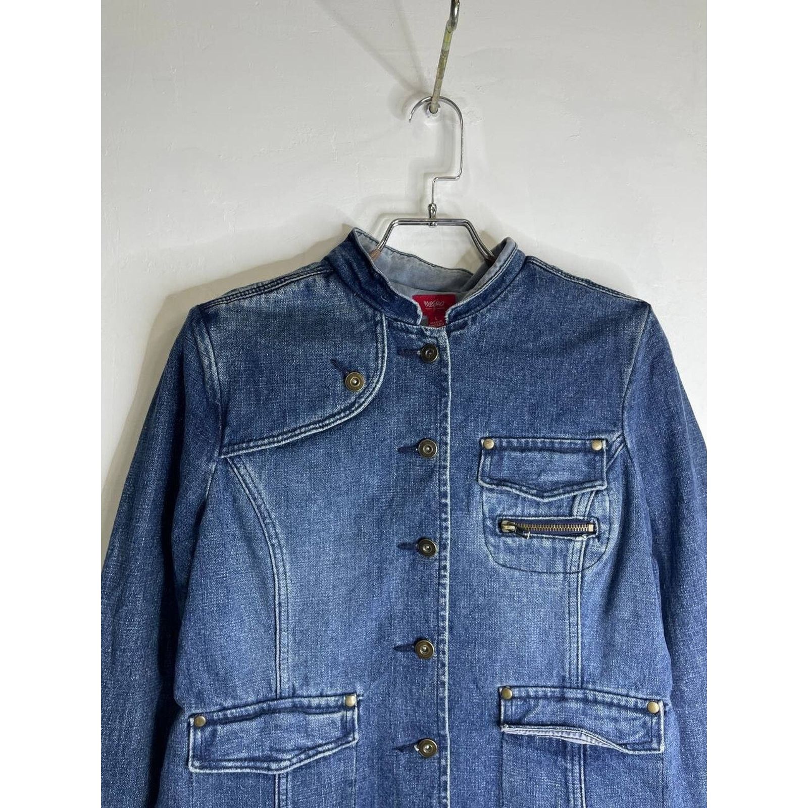 If Six Was Nine × Japanese Brand × Miss Sixty Vintage Japanese Reworked Ifsixwasnine Style Denim Jacket Size L / US 10 / IT 46 - 4 Thumbnail