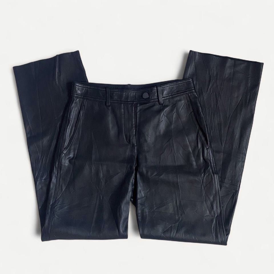 Helmut Lang Helmut Lang black lambskin leather pants Size 26" / US 2 / IT 38 - 1 Thumbnail