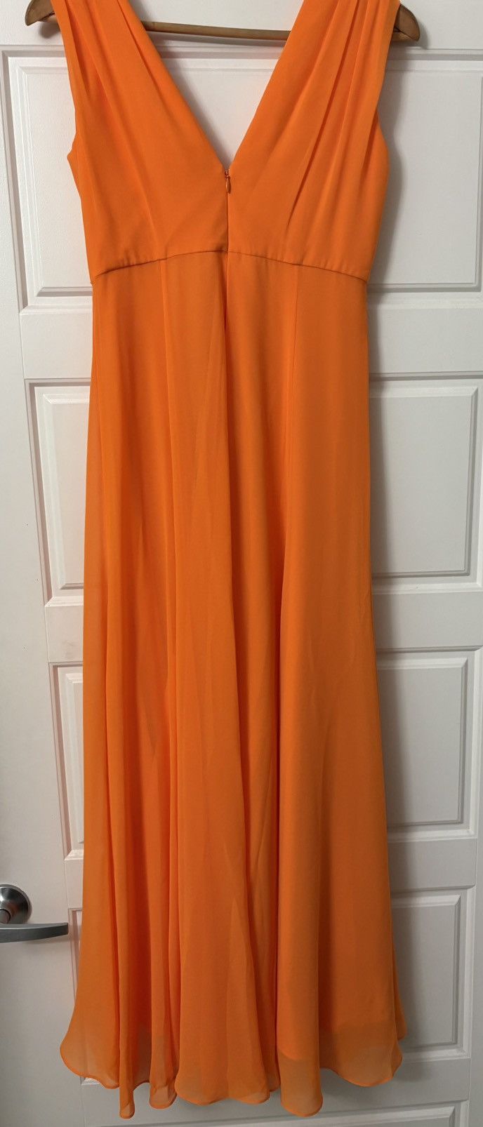Badgley Mischka NWT Badgley Mischka Orange Front Knot Sleeveless Gown 6 Size M / US 6-8 / IT 42-44 - 9 Thumbnail