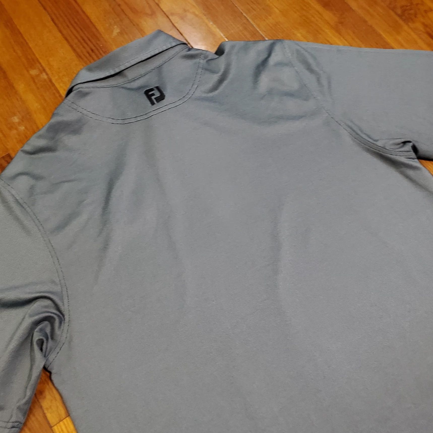 Footjoy FootJoy Polo Shirt Mens XL Gray Windy Club Golf Crest Performance Lightweight Size US XL / EU 56 / 4 - 8 Thumbnail