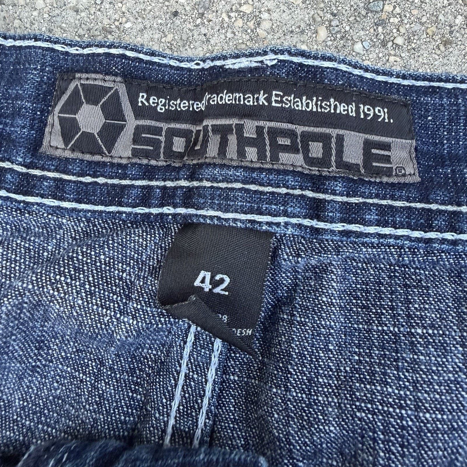 Southpole × Vintage Vintage Y2K Southpole Faded Blue Denim Shorts Size 42 Size US 42 / EU 58 - 3 Thumbnail