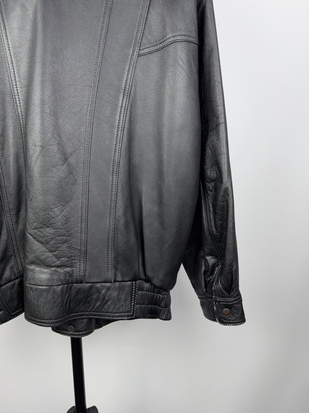 Vintage Vintage 90s Avant Garde Leather Biker MOTO Y2K Jacket Size US S / EU 44-46 / 1 - 15 Thumbnail