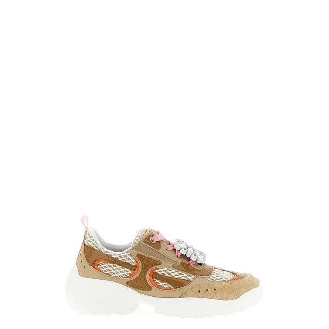 ROGER VIVIER Viv' on the Run Beige Sneakers New & Authentic
