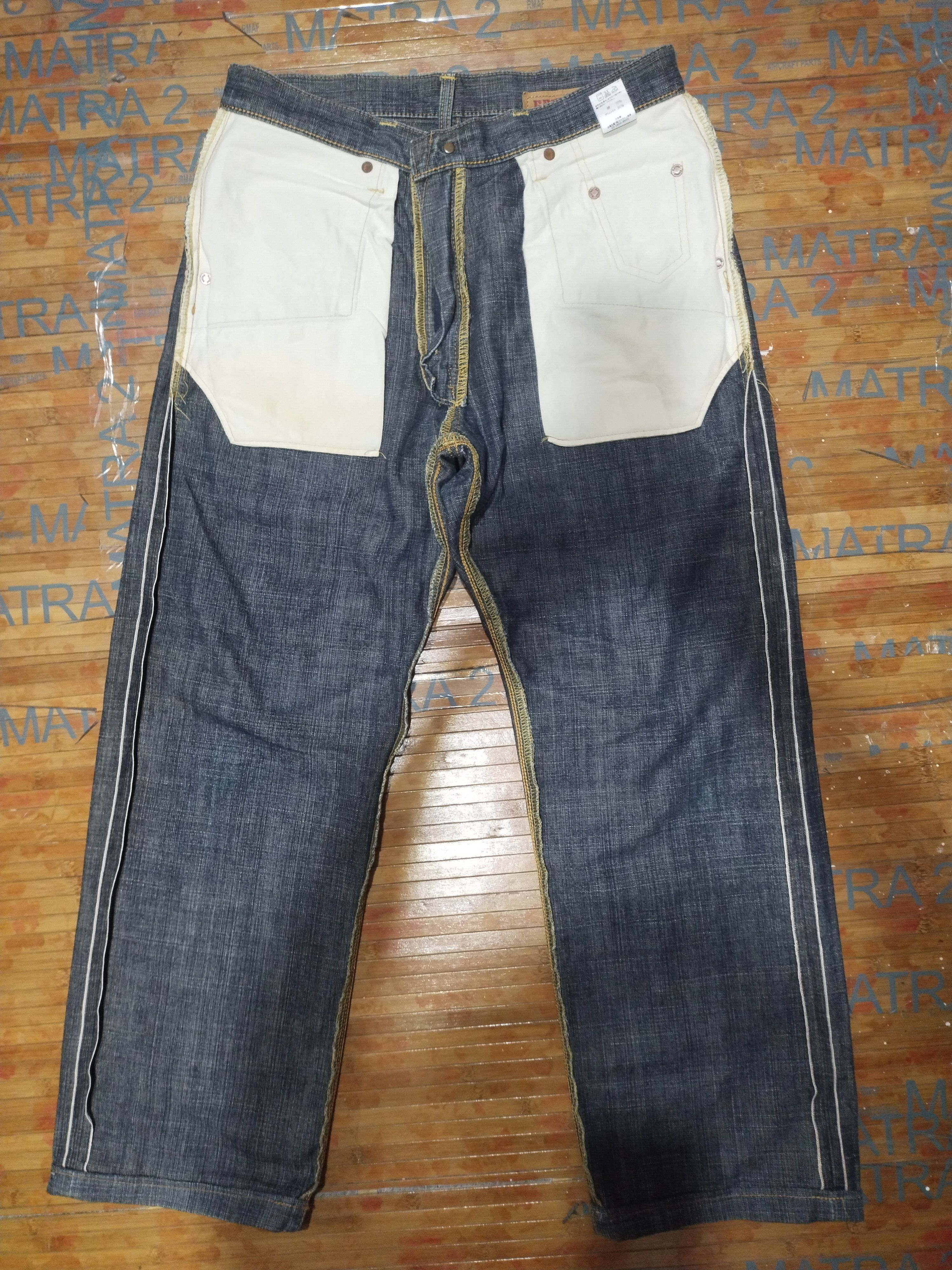 Edwin × Japanese Brand × Vintage Edwin 505D " Orengs Taq" Sz 32" Size US 32 / EU 48 - 16 Thumbnail