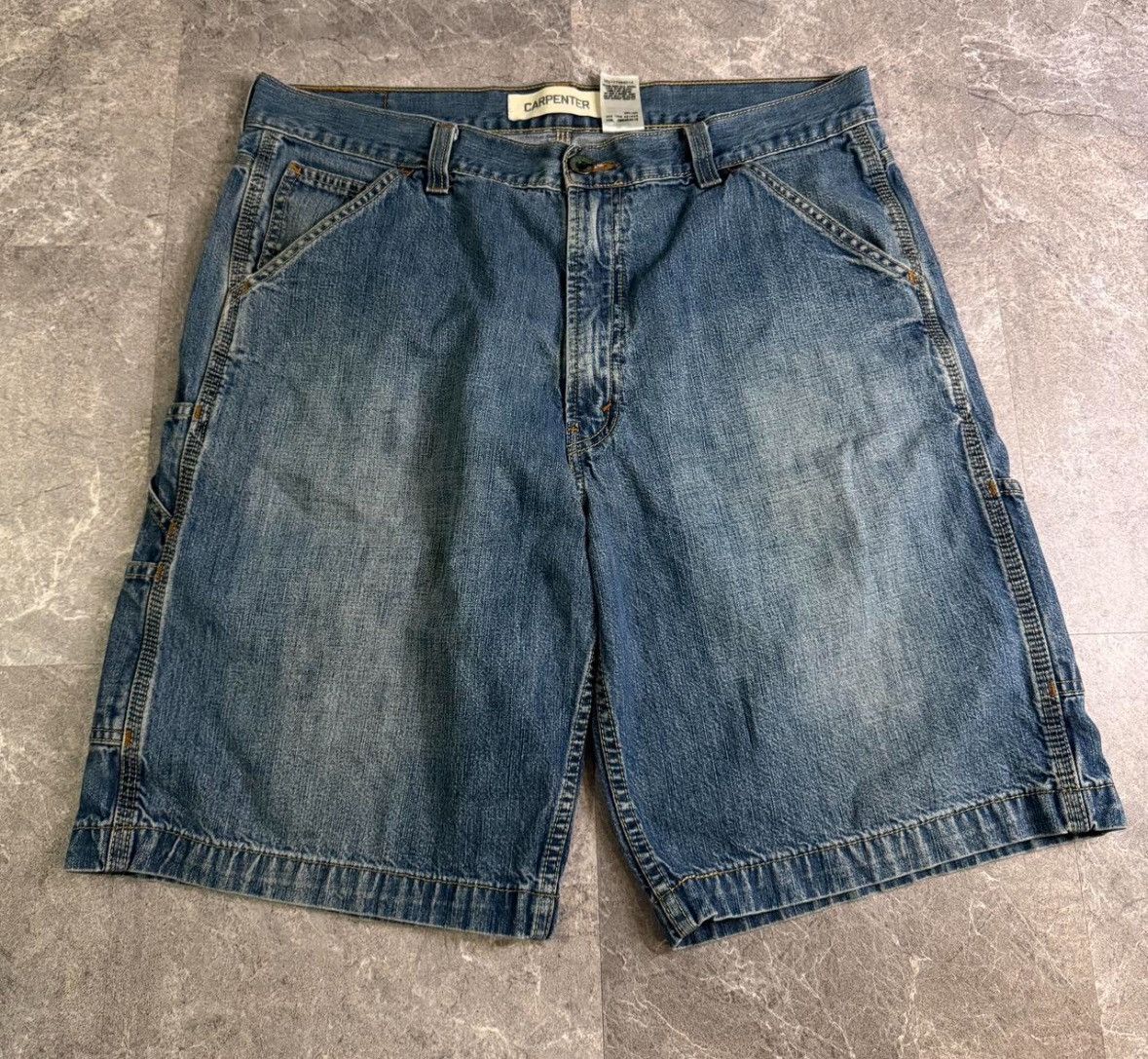 Levi's Vintage Clothing Vintage 90s Levis Carpenter Red Tab Cut Off Denim Shorts Size US 36 / EU 52 - 2 Thumbnail