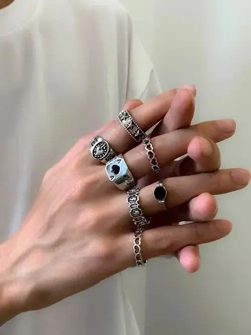 Japanese Brand Punk Gothic Hand Ring Size ONE SIZE - 2 Thumbnail