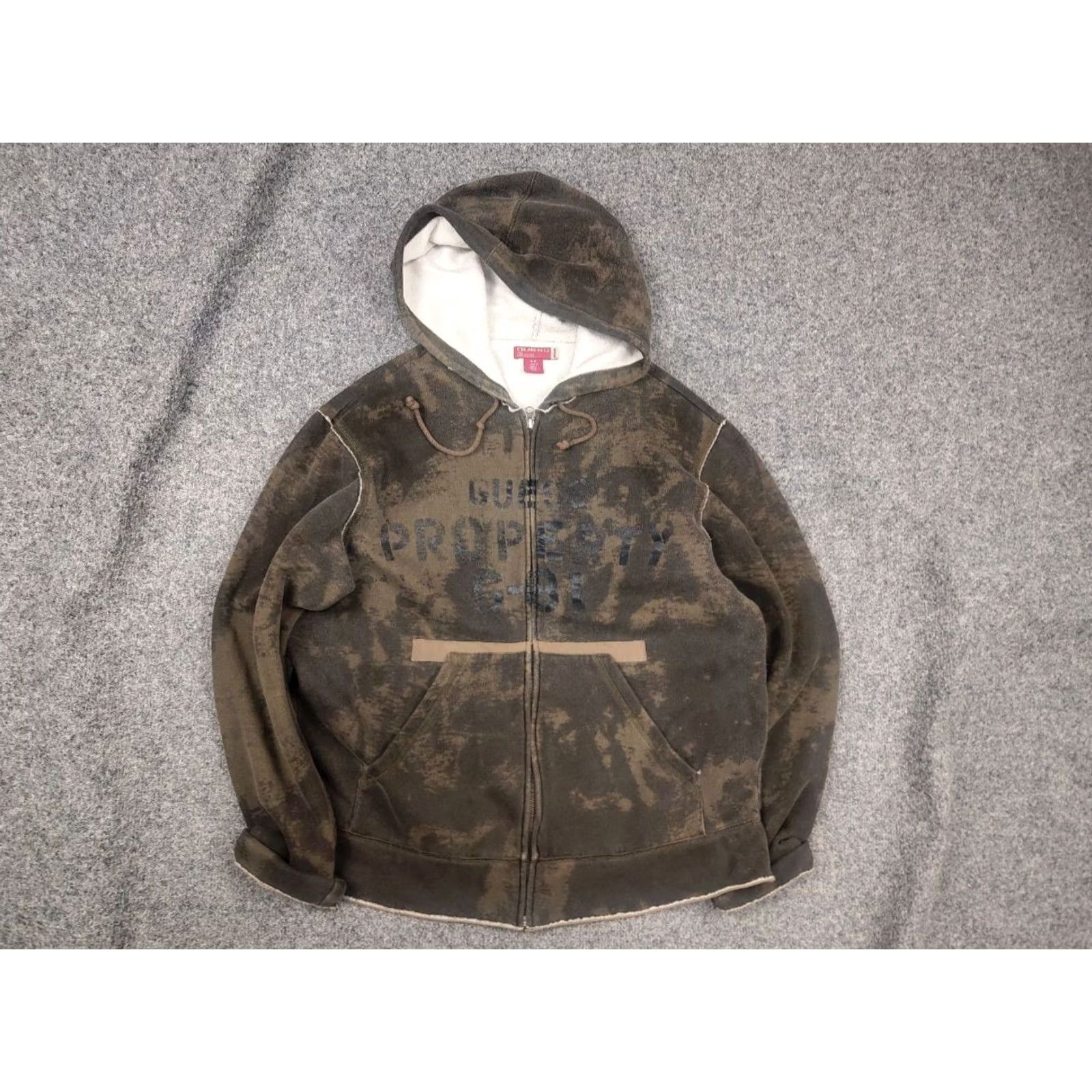 Guess VINTAGE GUESS Hoodie Adult M Green Rare Eagle Logo Zip Size US M / EU 48-50 / 2 - 2 Thumbnail