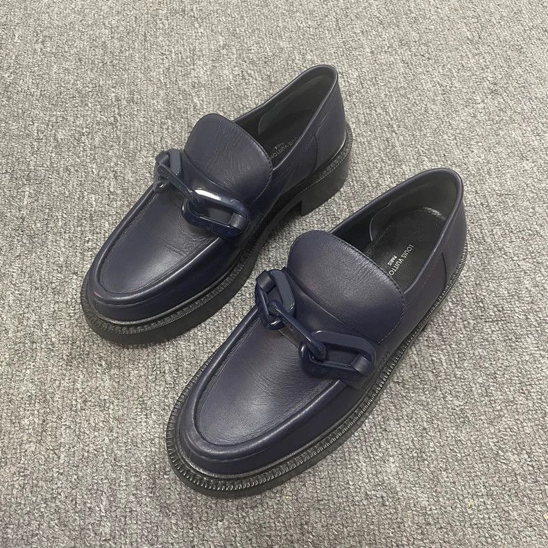 Louis Vuitton Louis Vuitton Academy Leather Loafers - dmc Size US 7 / EU 40 - 1 Thumbnail