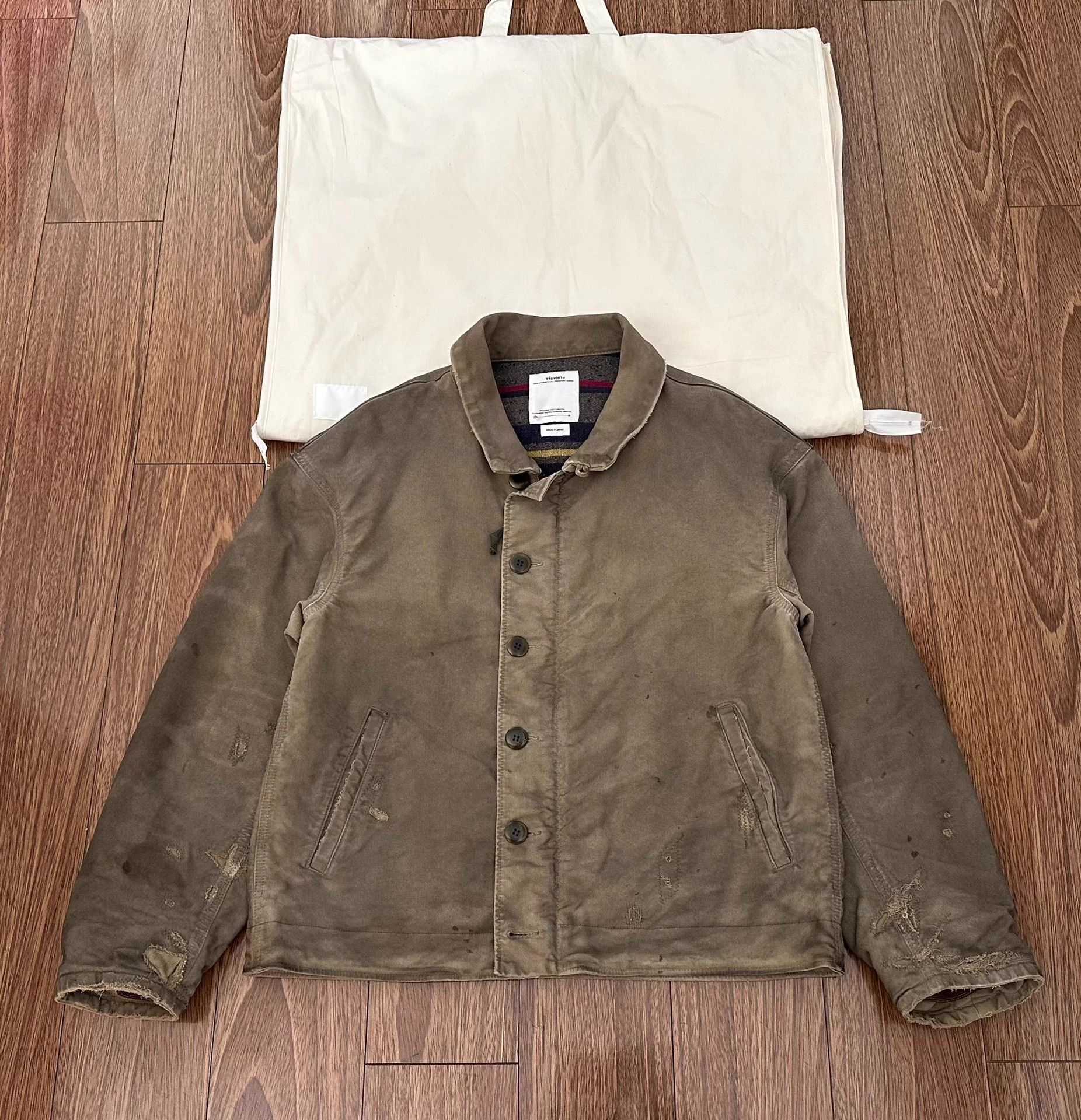 VISVIM 22AW PURSER DECK Corduroy Oiled Distressed 2
