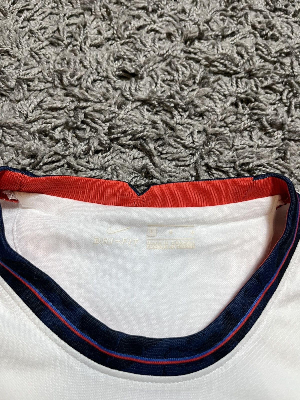 Nike × Vintage ENGLAND NATIONAL FOOTBALL TEAM 2021/22 SANCHO #17 HOME SHIRT Size US L / EU 52-54 / 3 - 3 Thumbnail
