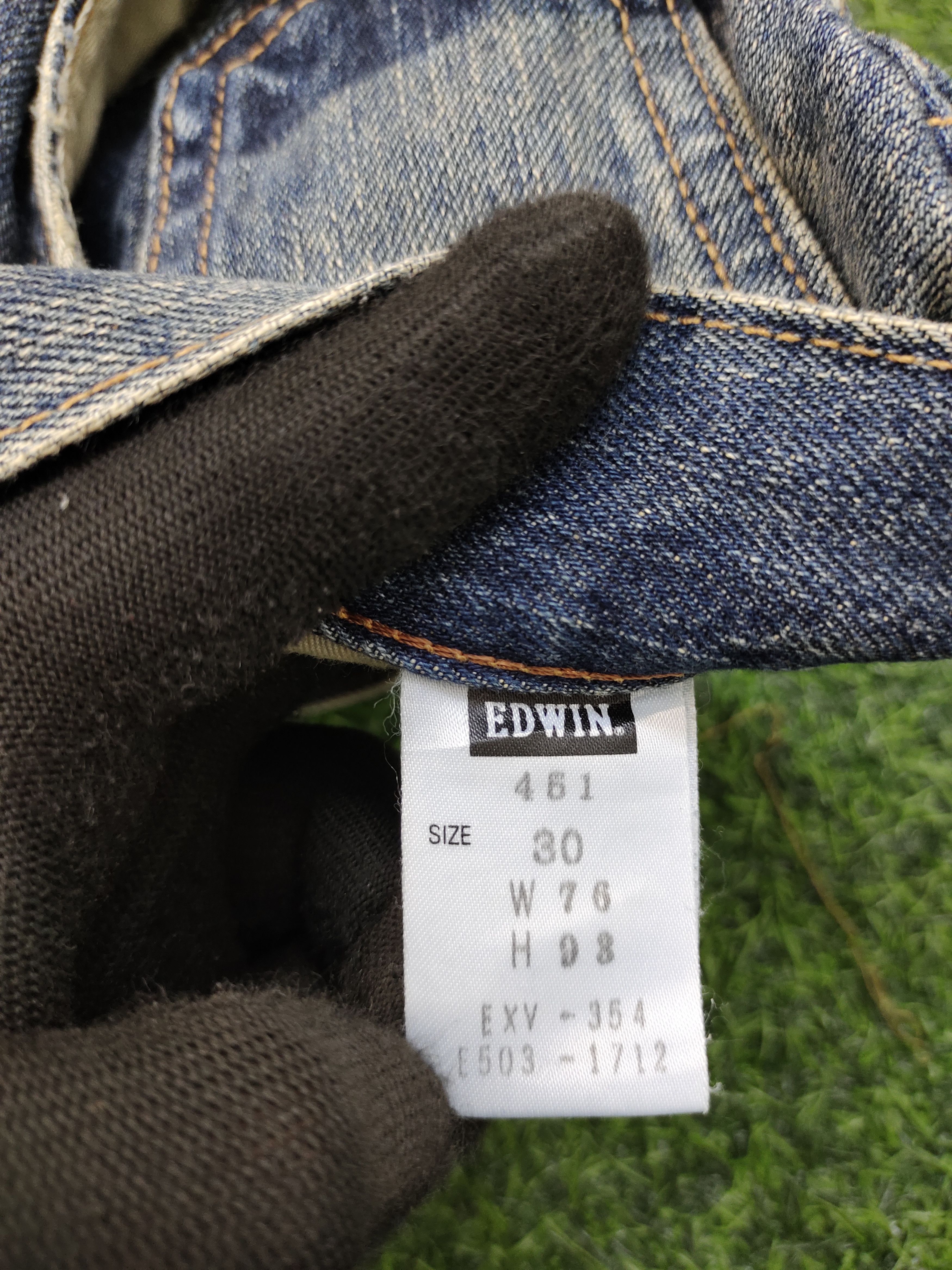 Edwin Vintage Edwin Xvs Japan Clawmark Distress Faded Jeans Size US 30 / EU 46 - 11 Thumbnail