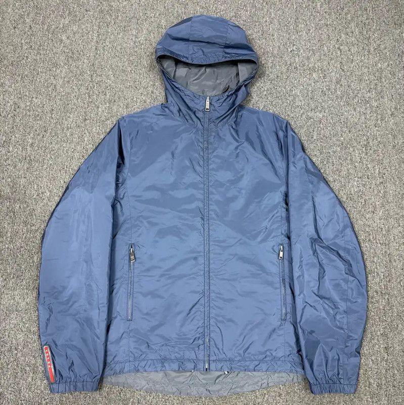 Prada Prada Men's Blue Nylon Jacket Size US L / EU 52-54 / 3 - 1 Thumbnail