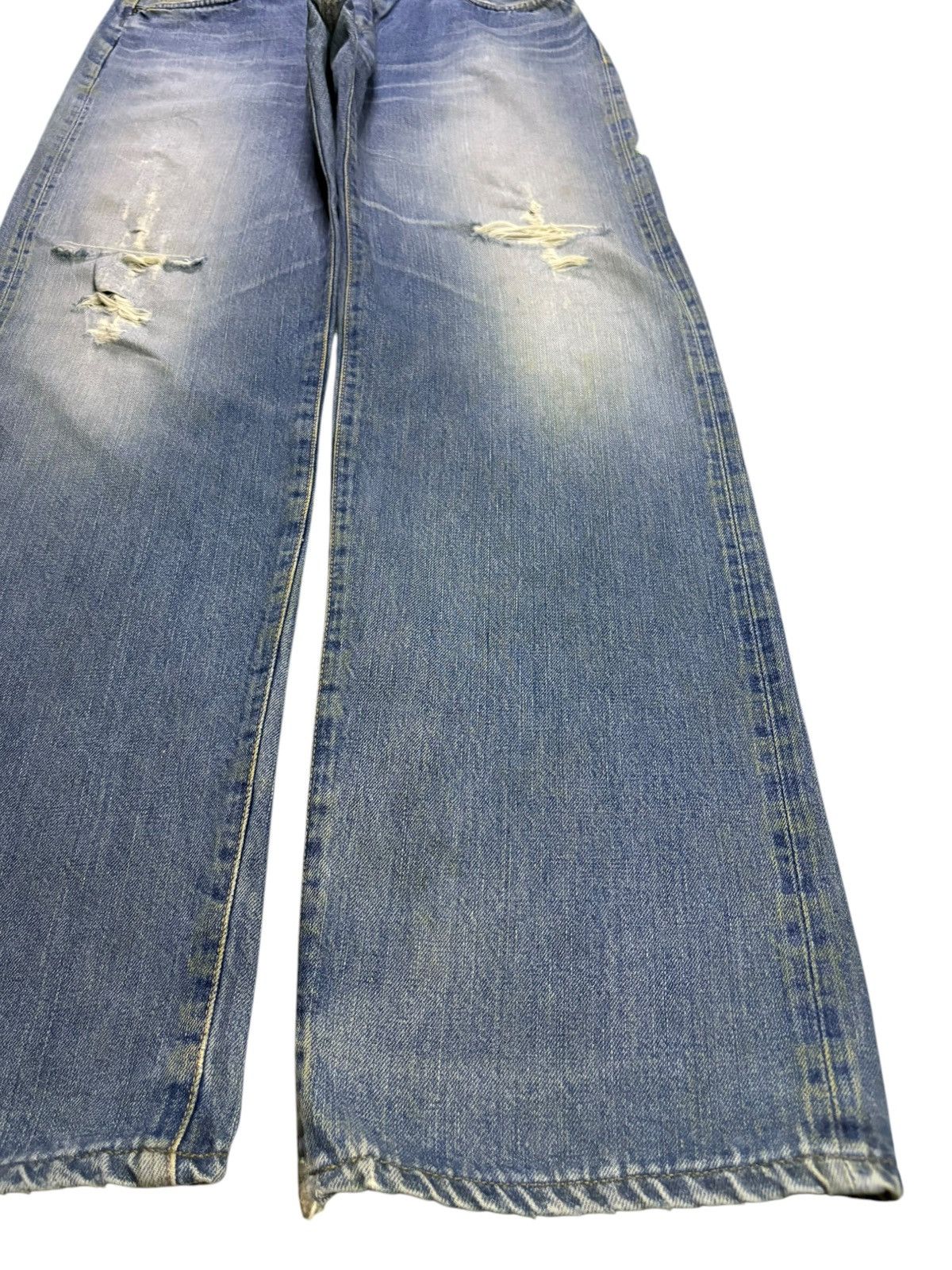 Edwin Vintage Edwin 505SXR Selvedge Distressed Baggy Jeans Size US 32 / EU 48 - 8 Thumbnail