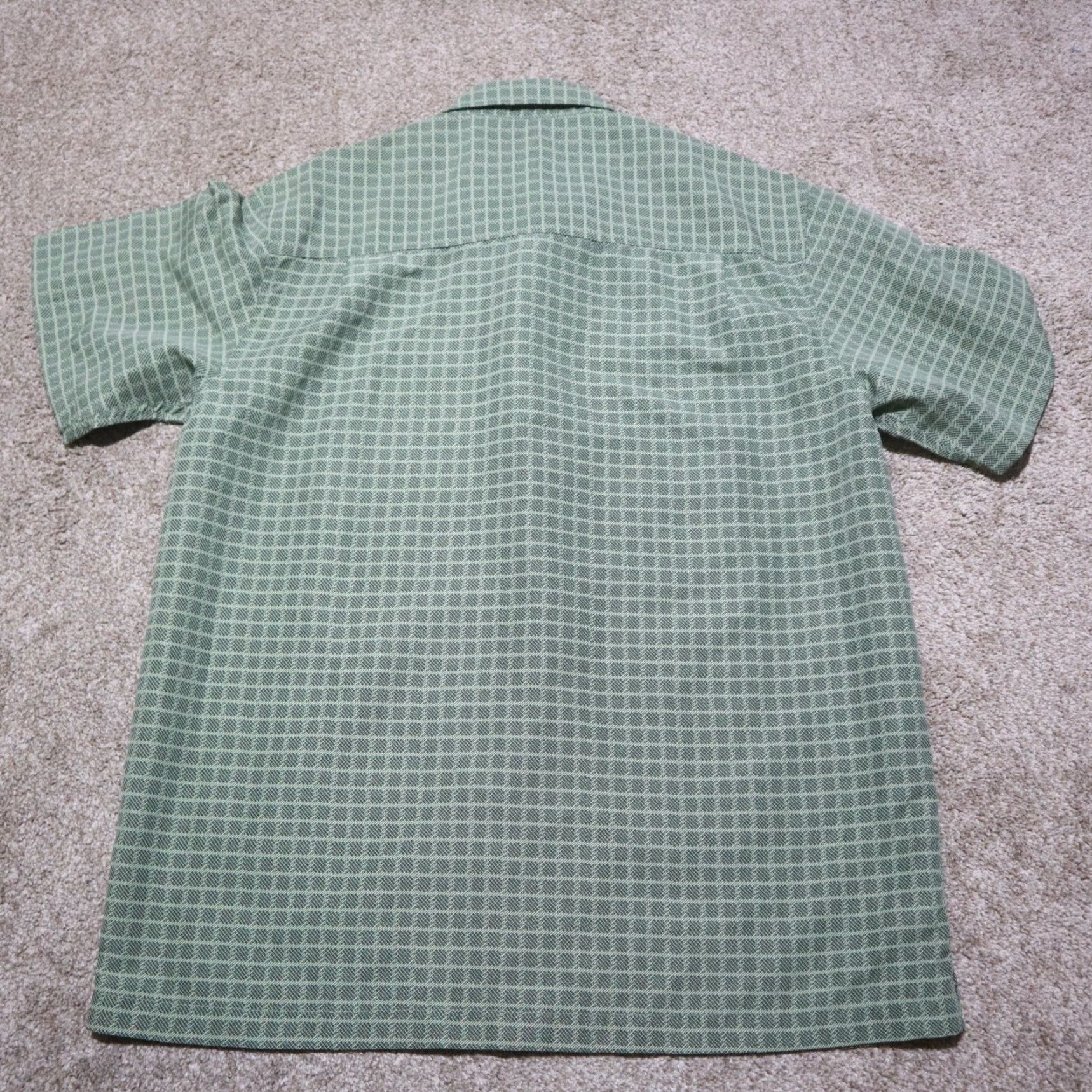 Vintage Saddlebred Shirt Men L Green Short Sleeve Button-Up Size US L / EU 52-54 / 3 - 7 Thumbnail