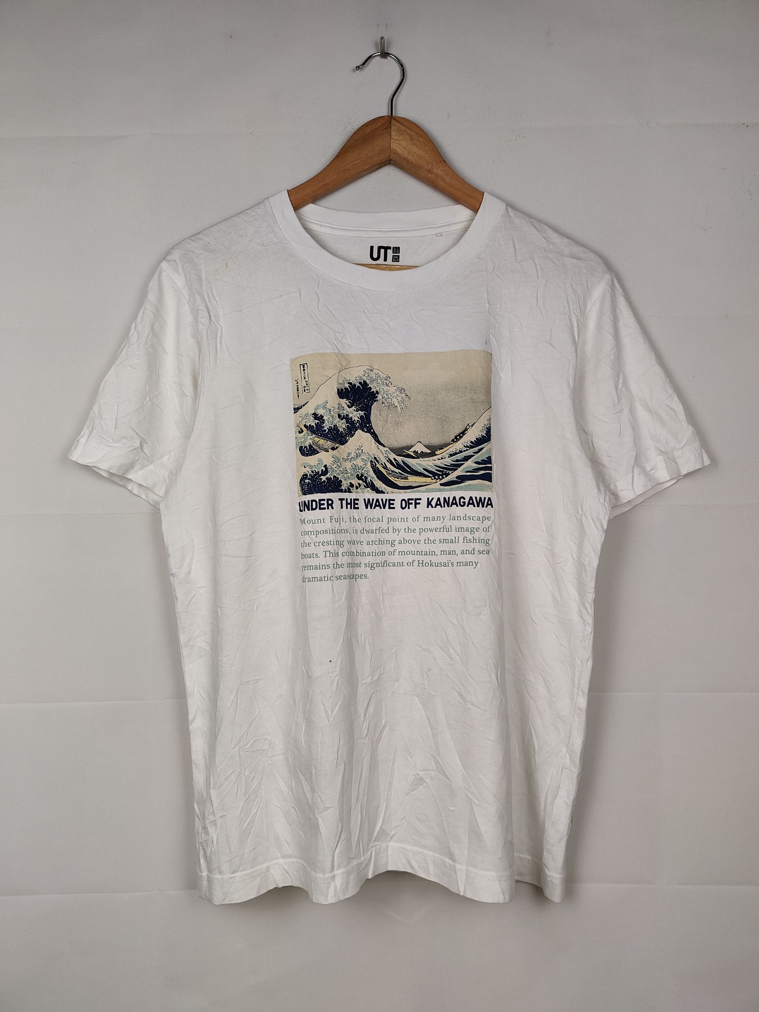 Japanese Brand Hokusai Blue Art Shirt Size US M / EU 48-50 / 2 - 1 Thumbnail