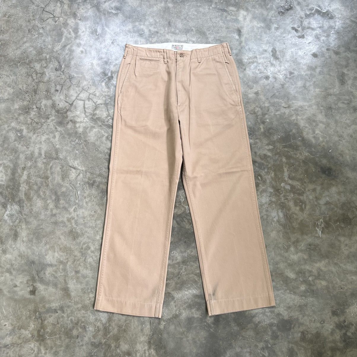 Buzz Rickson's 1990’s Buzz Rickson’s Khaki Regular fit Chino Pants Size US 32 / EU 48 - 1 Thumbnail