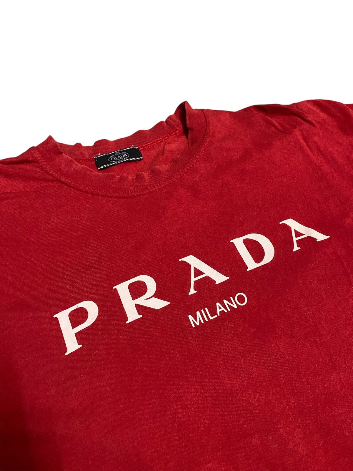 Vintage 🔥 🔥 Vintage 90’s Prada Men’s Tee Shirt Size US M / EU 48-50 / 2 - 2 Thumbnail