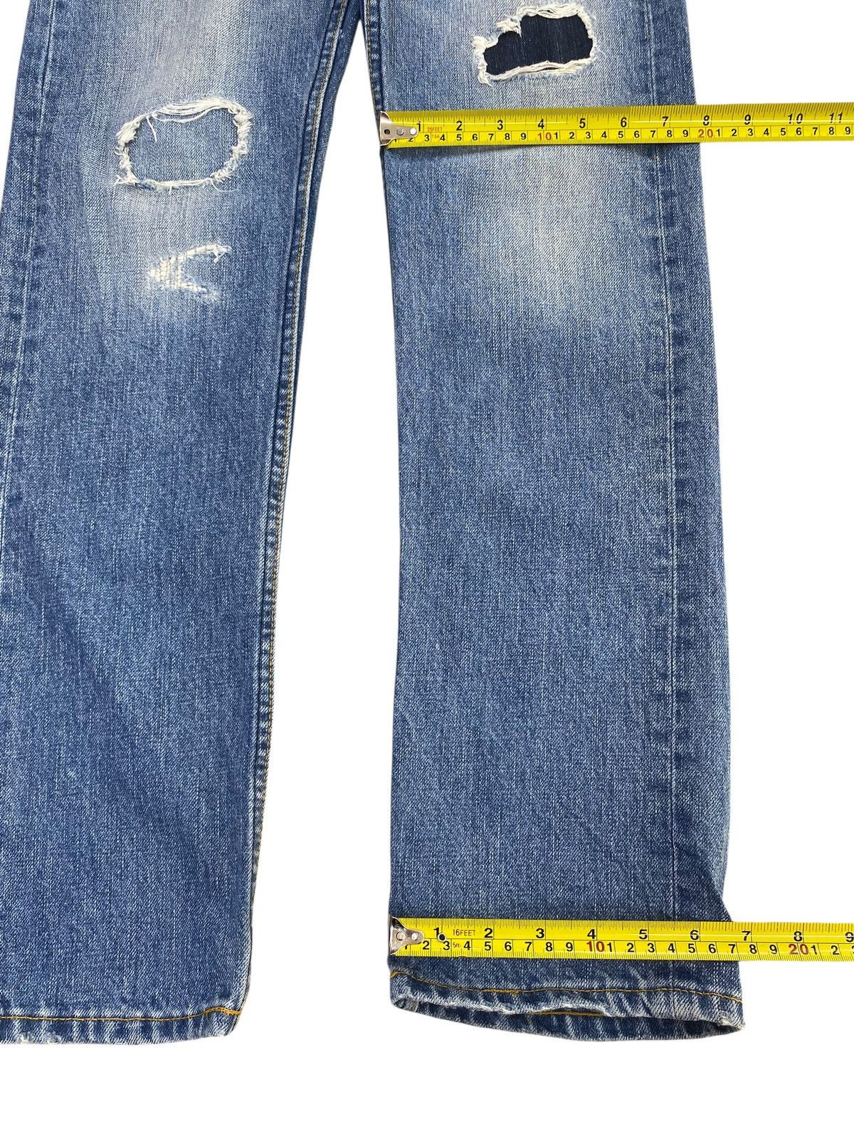 Other Stooge & Co Faded Wash Style Ripped Patchwork Jeans Size US 30 / EU 46 - 8 Thumbnail