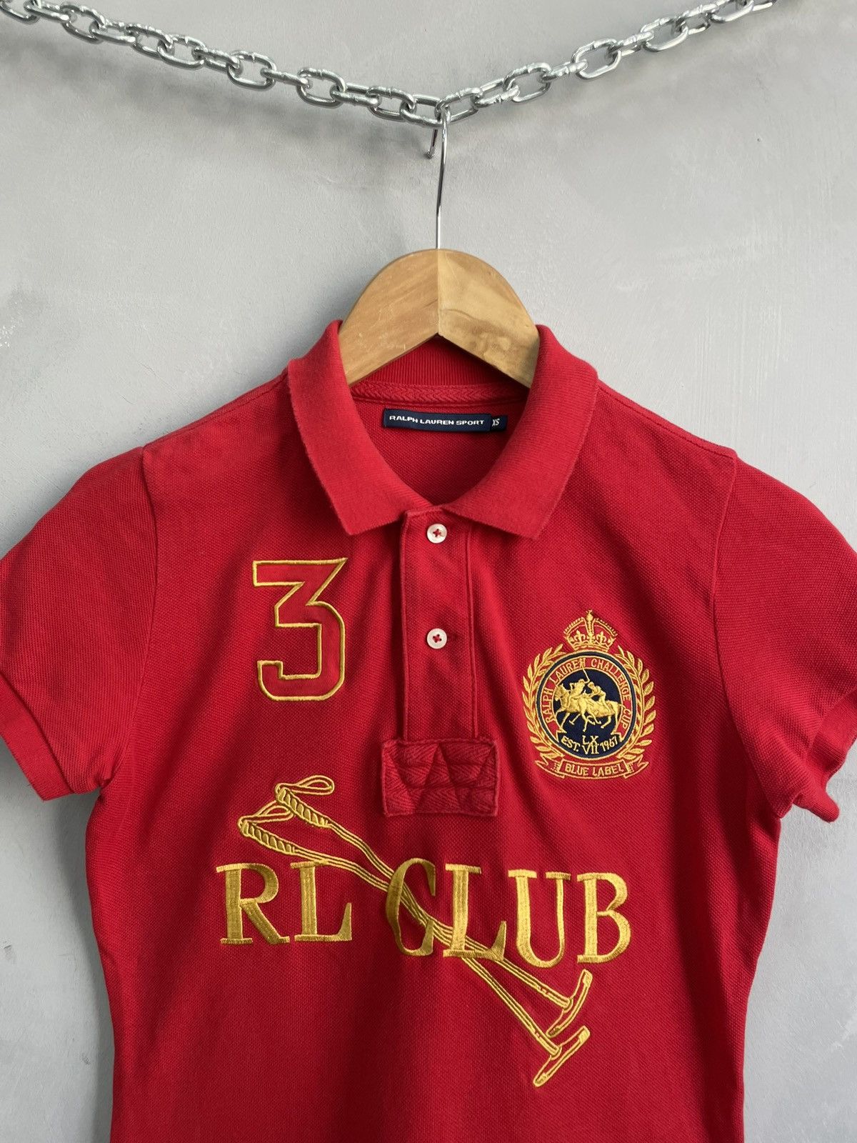 Polo Ralph Lauren Vintage old money Polo Ralph big lo RL club jersey t shirt Size XS / US 0-2 / IT 36-38 - 4 Thumbnail