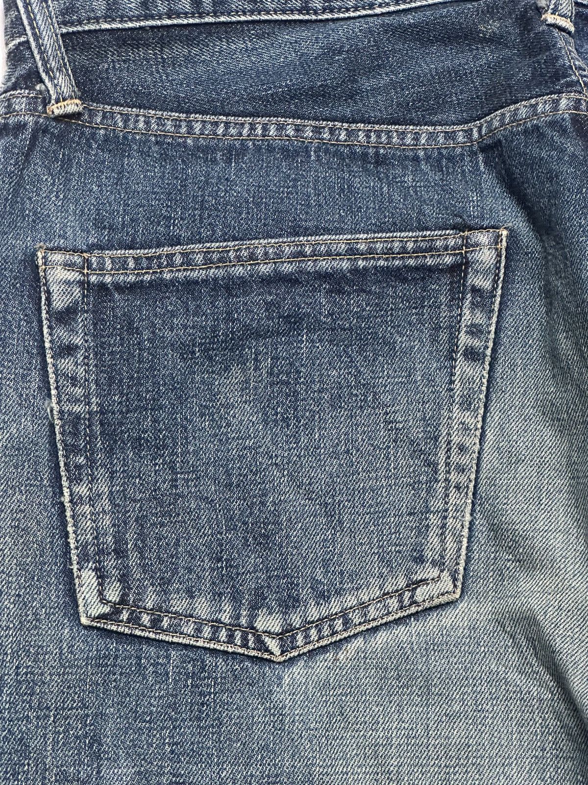 Johnbull Johnbull Vintage Selvedge Distressed Ripped Jeans With Faded Size US 32 / EU 48 - 7 Thumbnail