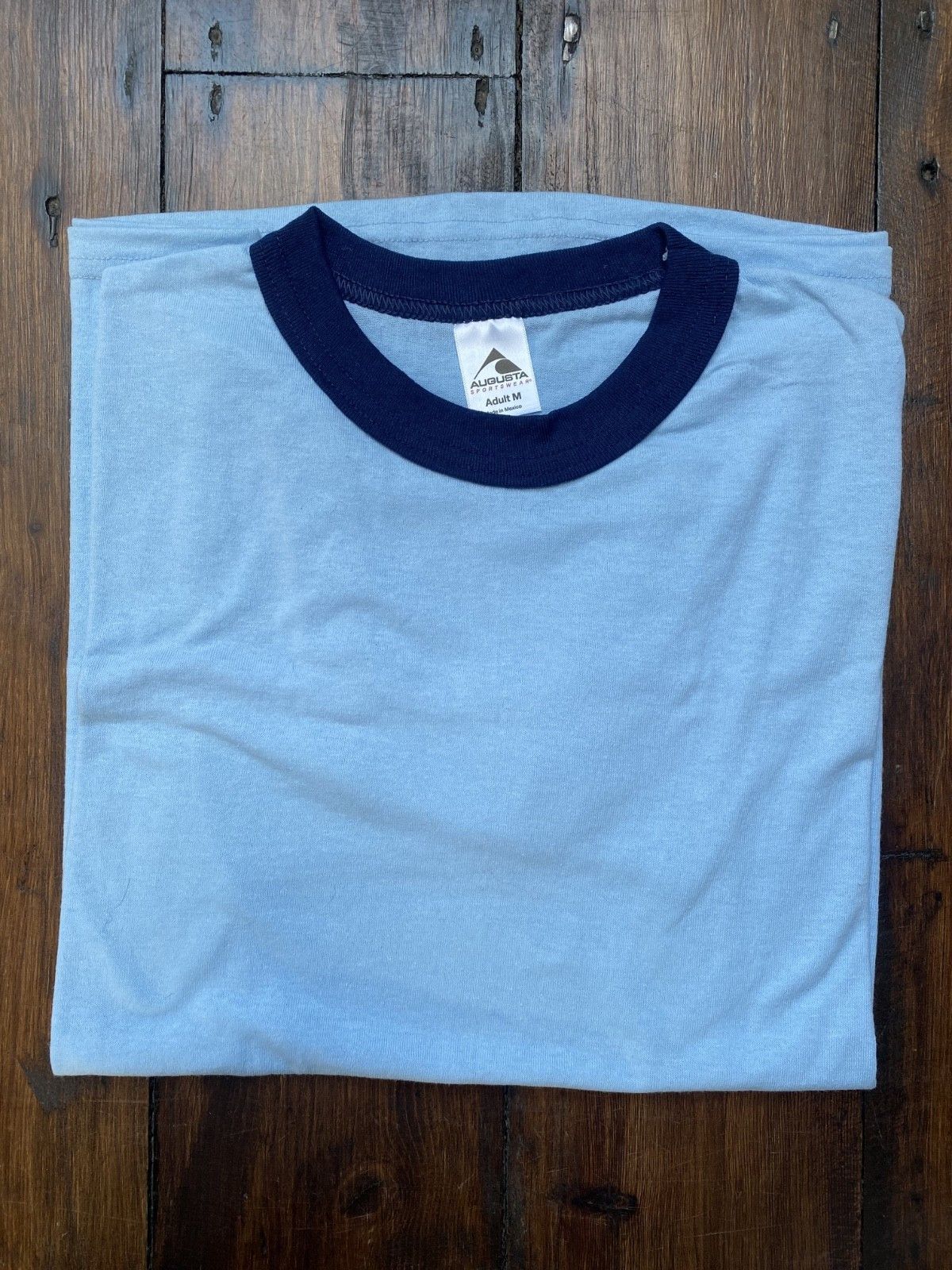 Augusta Sportswear LOT 7 50/50 Jersey Knit Ringer T-Shirts #710 Size US M / EU 48-50 / 2 - 3 Thumbnail