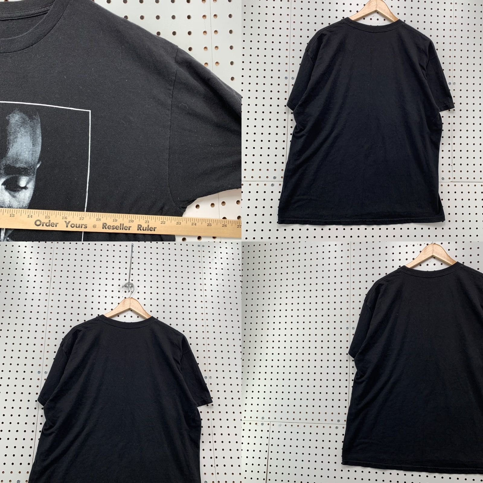Vintage 2PAC Tupac Shakur Shirt Black Adult Large Hip Hop Tee 23x29 Praying Hands Size US L / EU 52-54 / 3 - 9 Thumbnail